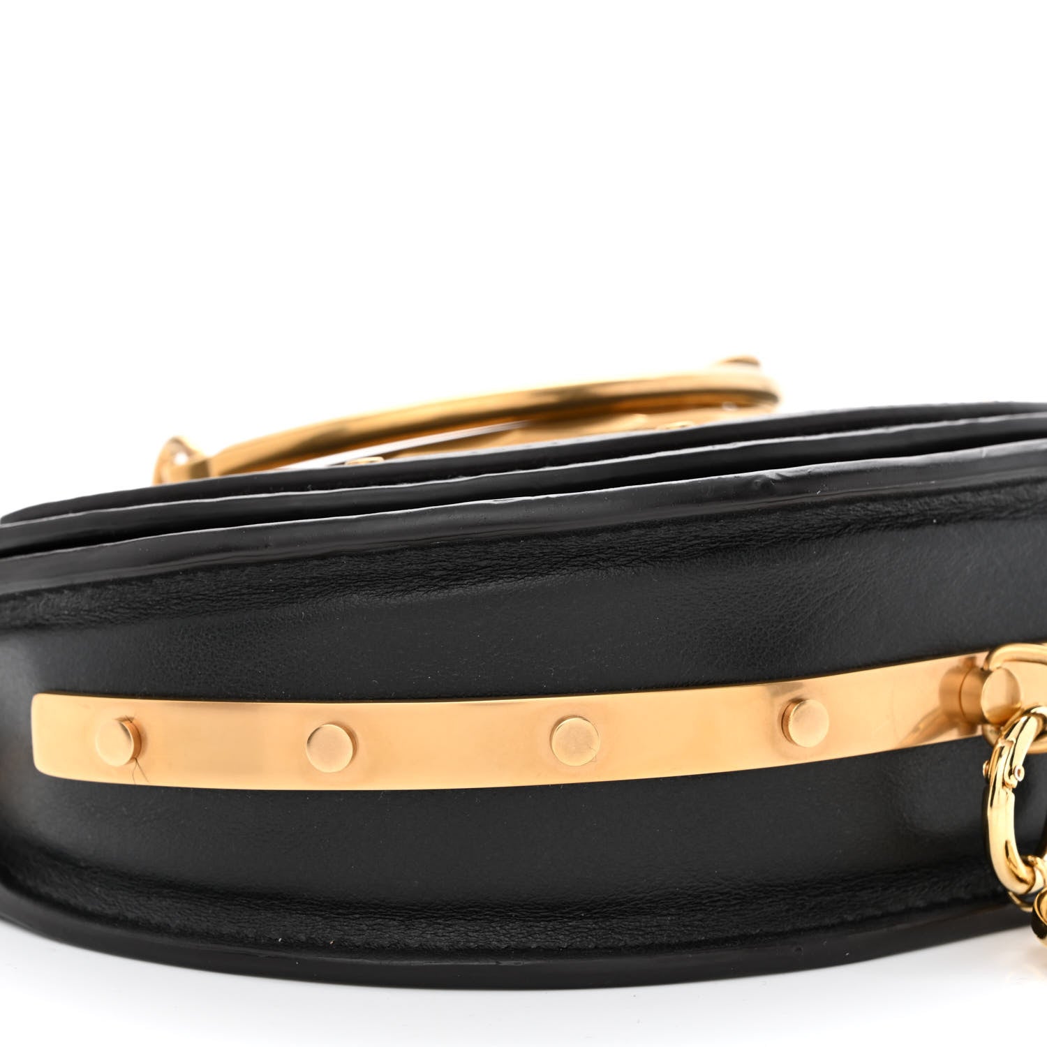 Chloe Calfskin Small Nile Bracelet Minaudiere Bag Black 10 of 13