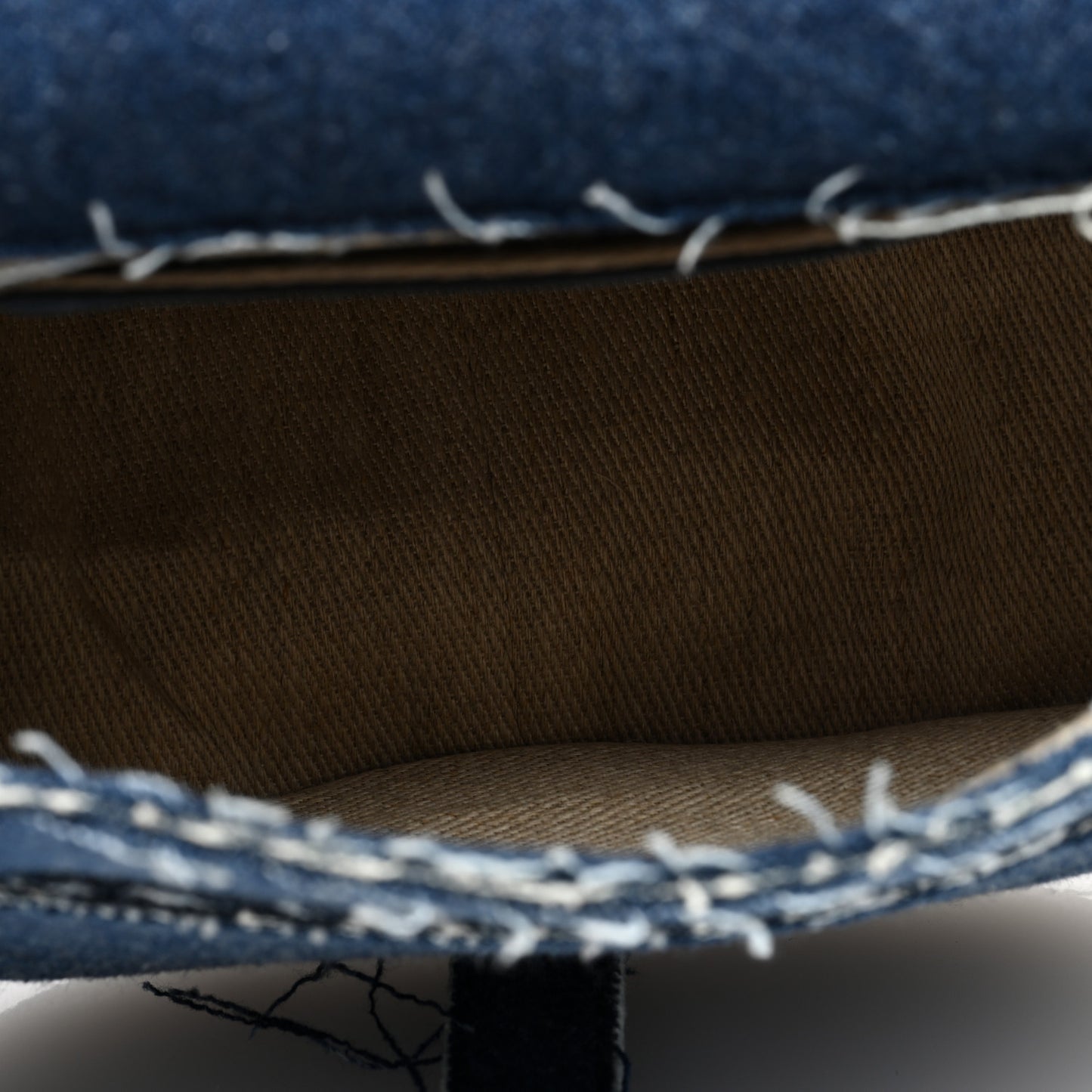 Denim Small Marcie Saddle Bag Blue