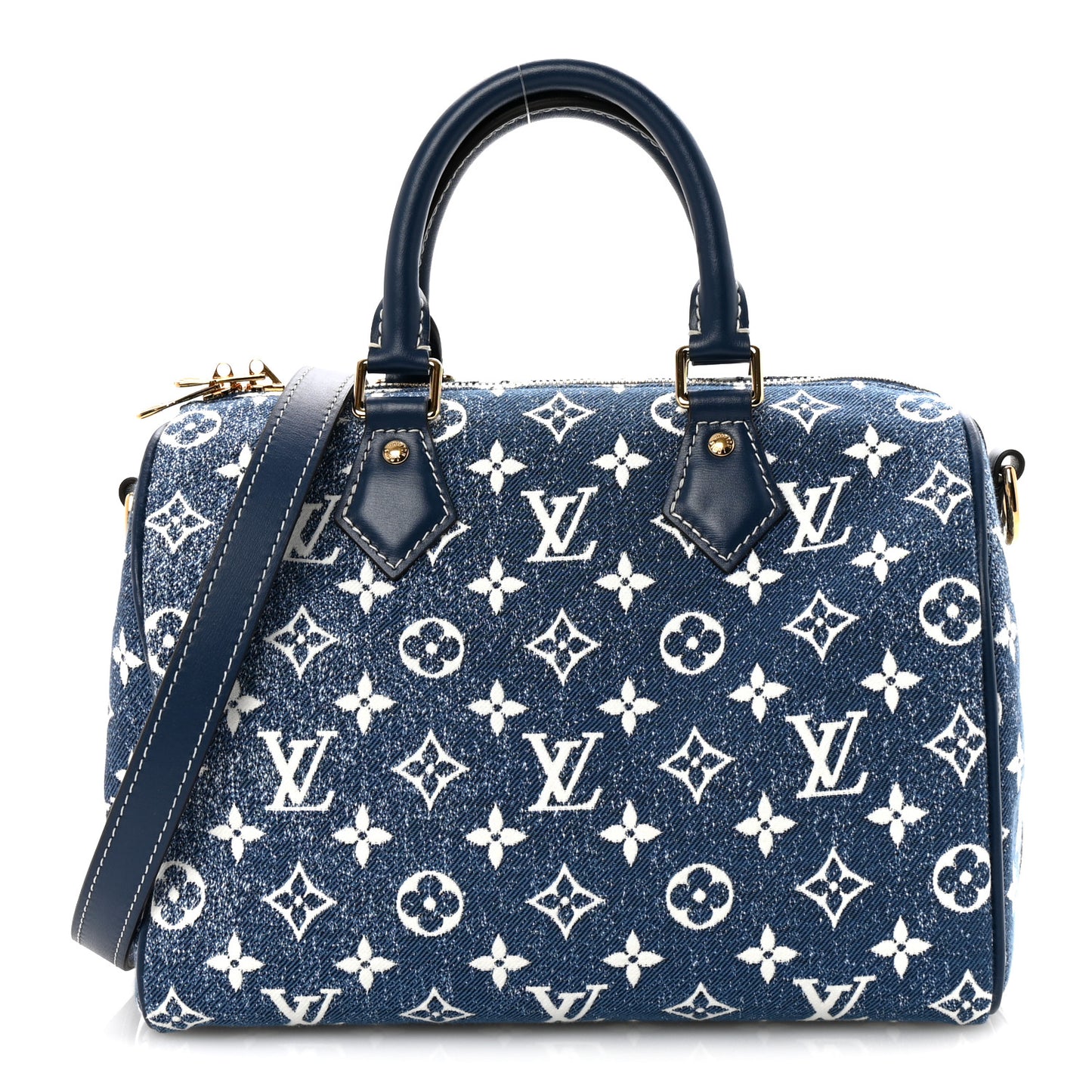 Monogram Jacquard Denim Speedy Bandouliere 25 Bleu