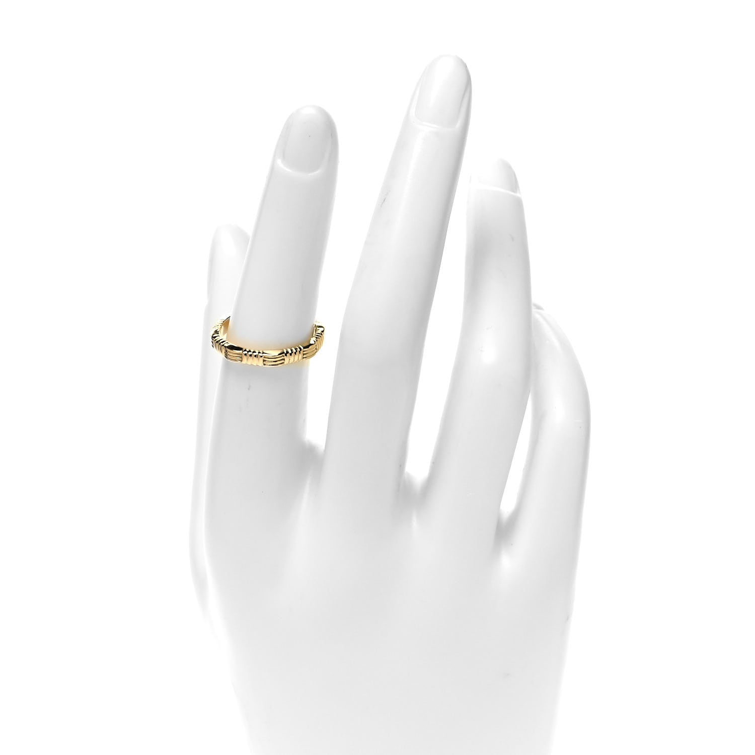 Roberto Coin 18K Yellow Gold 3mm Octagonal Band Ring 53 6.5 2 of 4