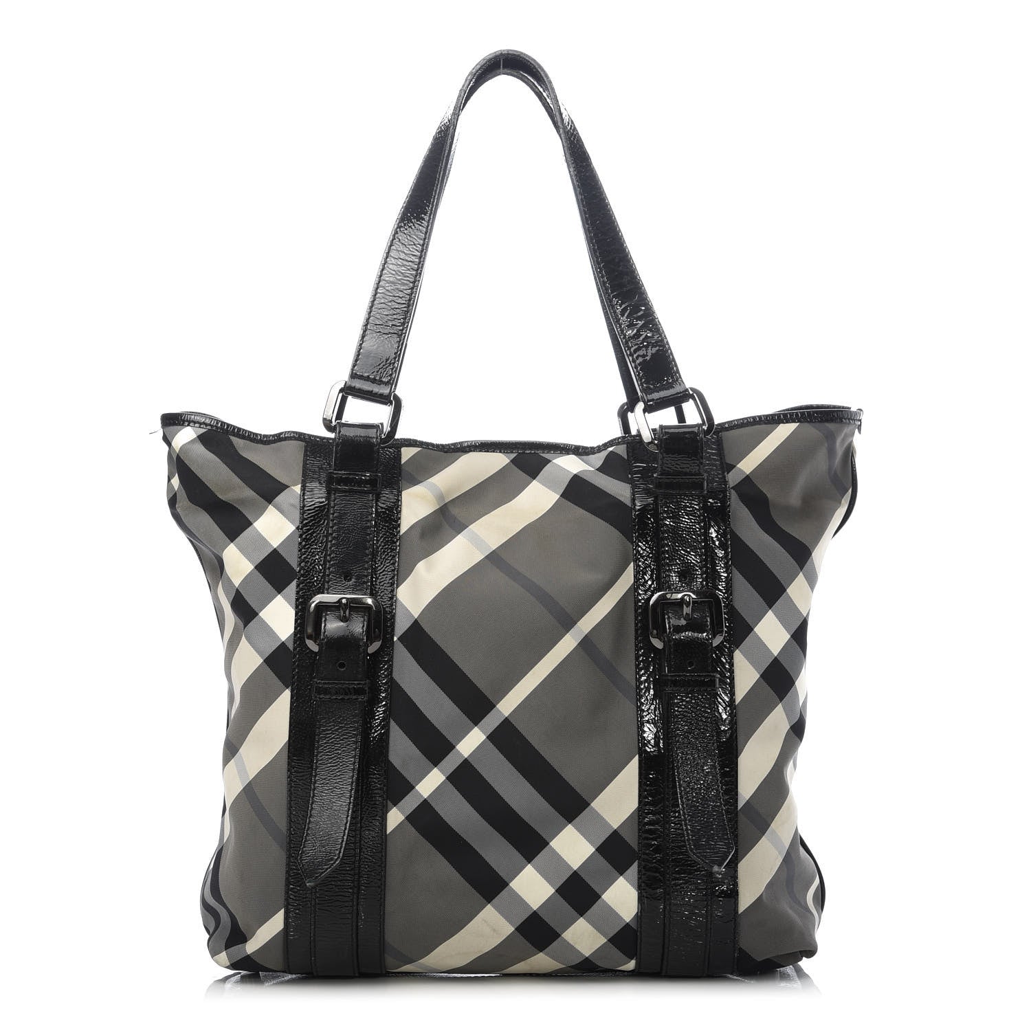 Burberry Nylon Beat Check Lowry Black 1 of 12