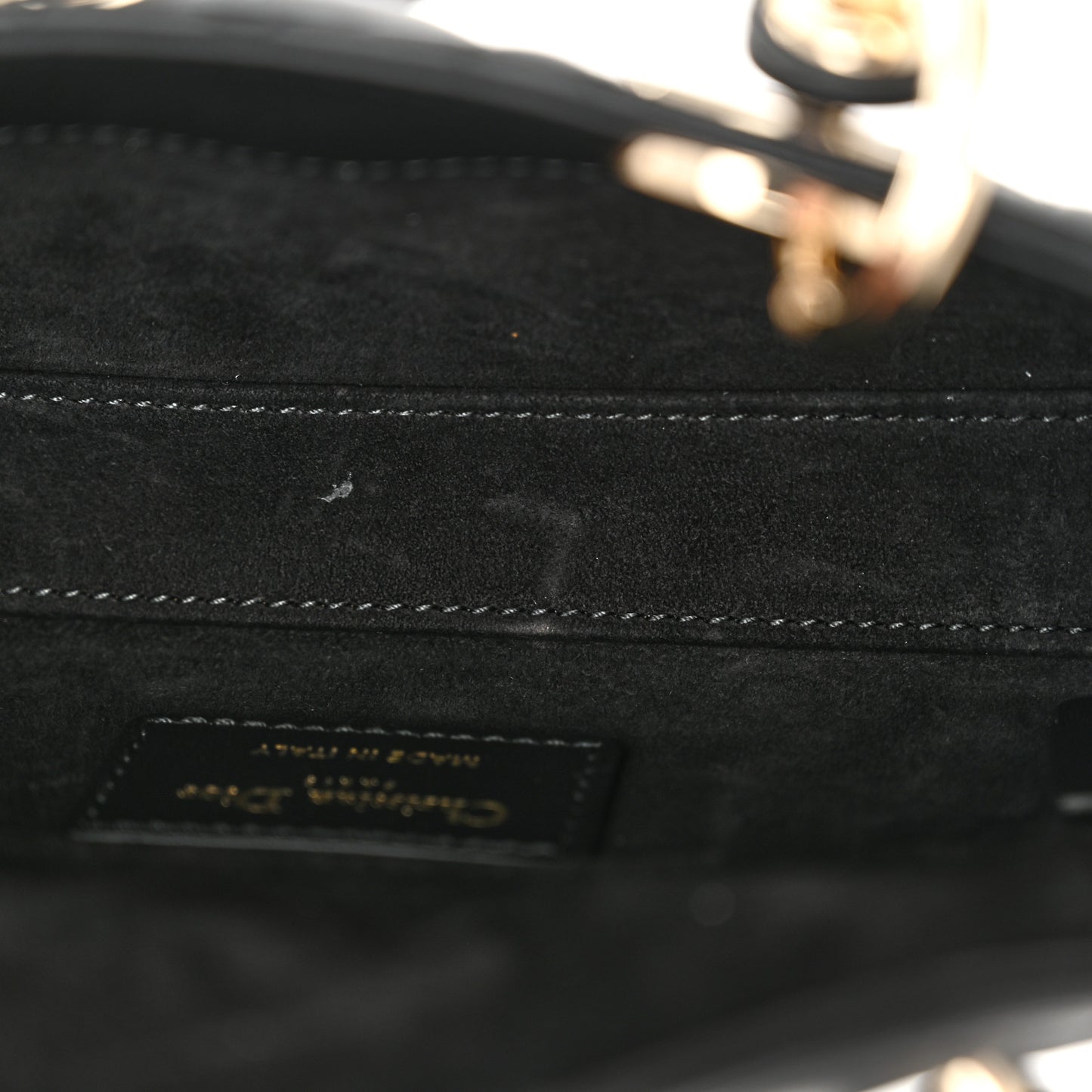 Lambskin Cannage Micro Lady D-Joy Black