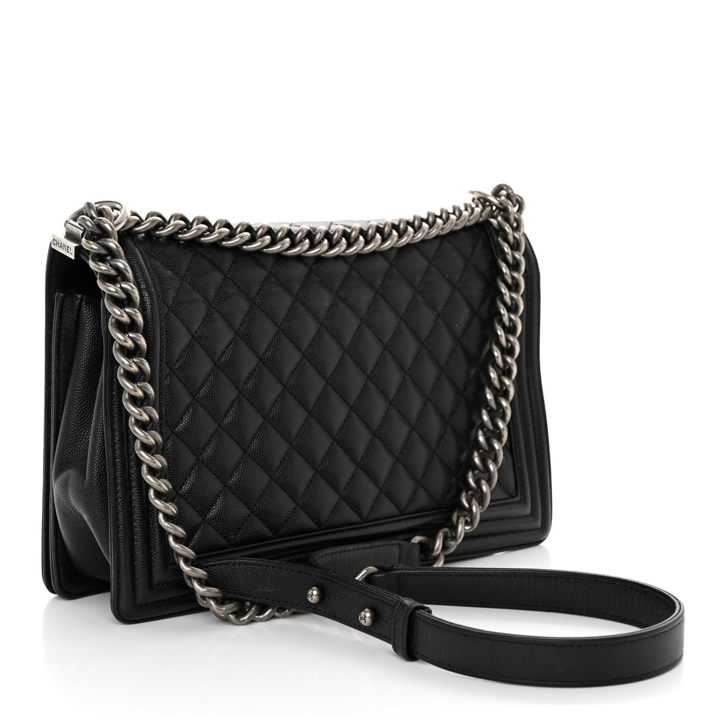Caviar Quilted New Medium Boy Flap Black