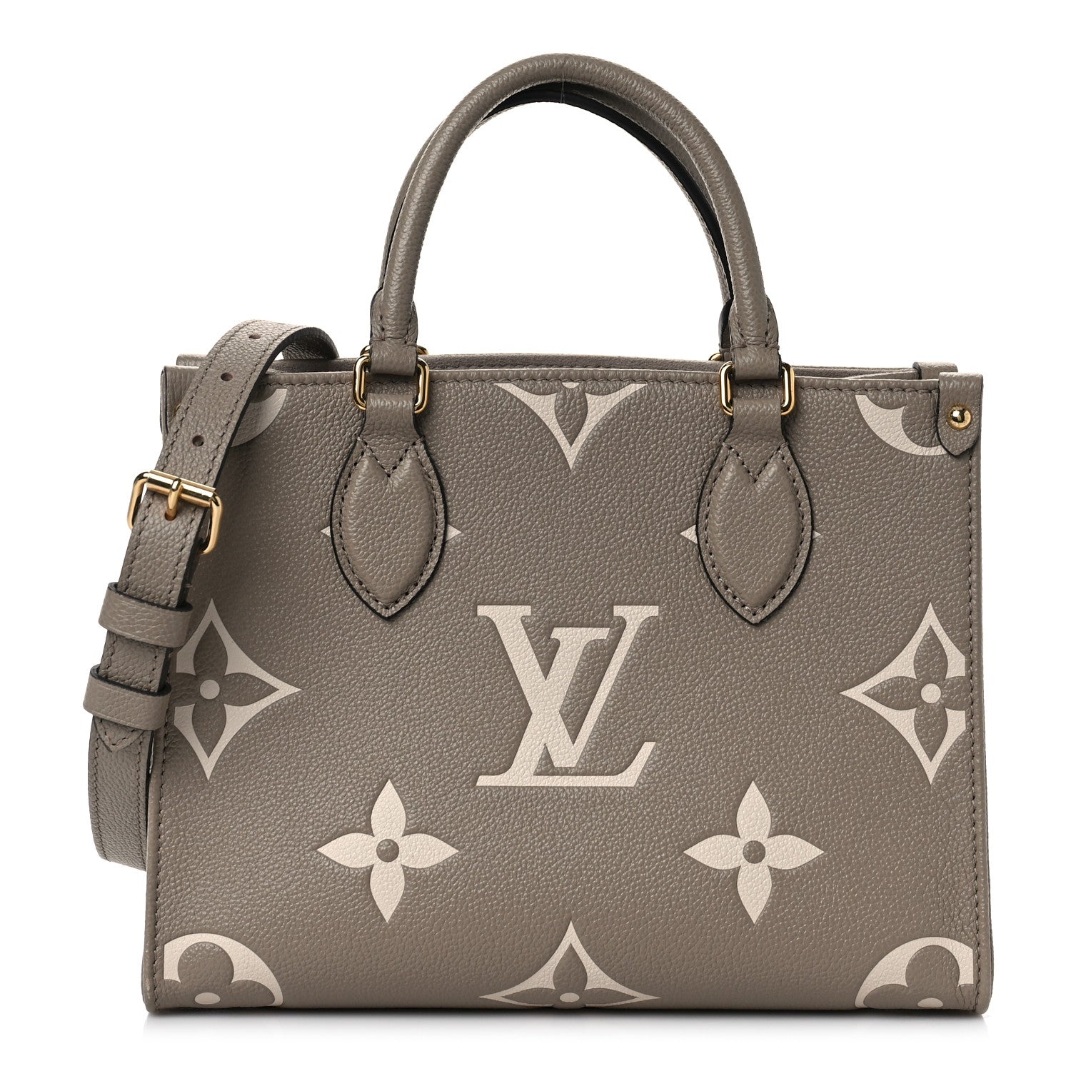 Louis Vuitton Empreinte Monogram Giant Onthego PM Tourterelle Creme 1 of 9