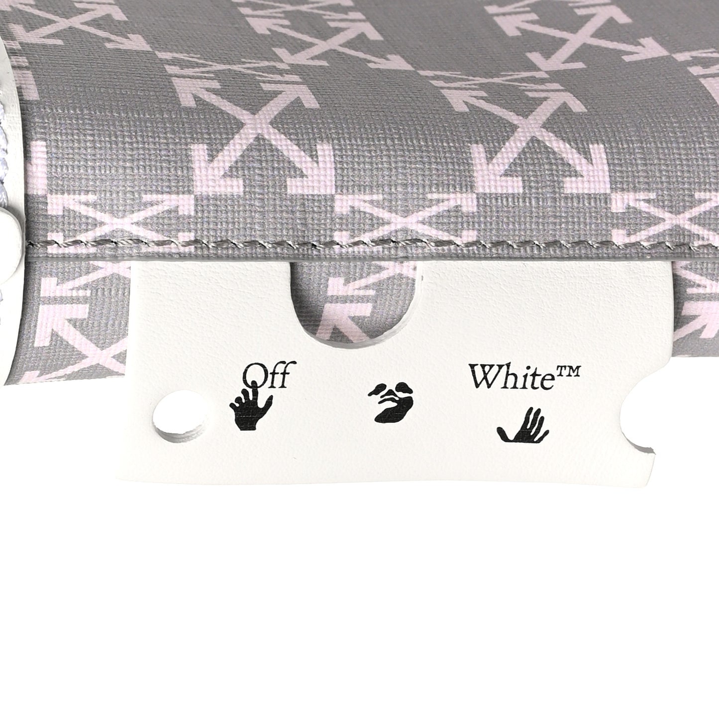 Coated Canvas Arrow Print Day Off Tote Bag White