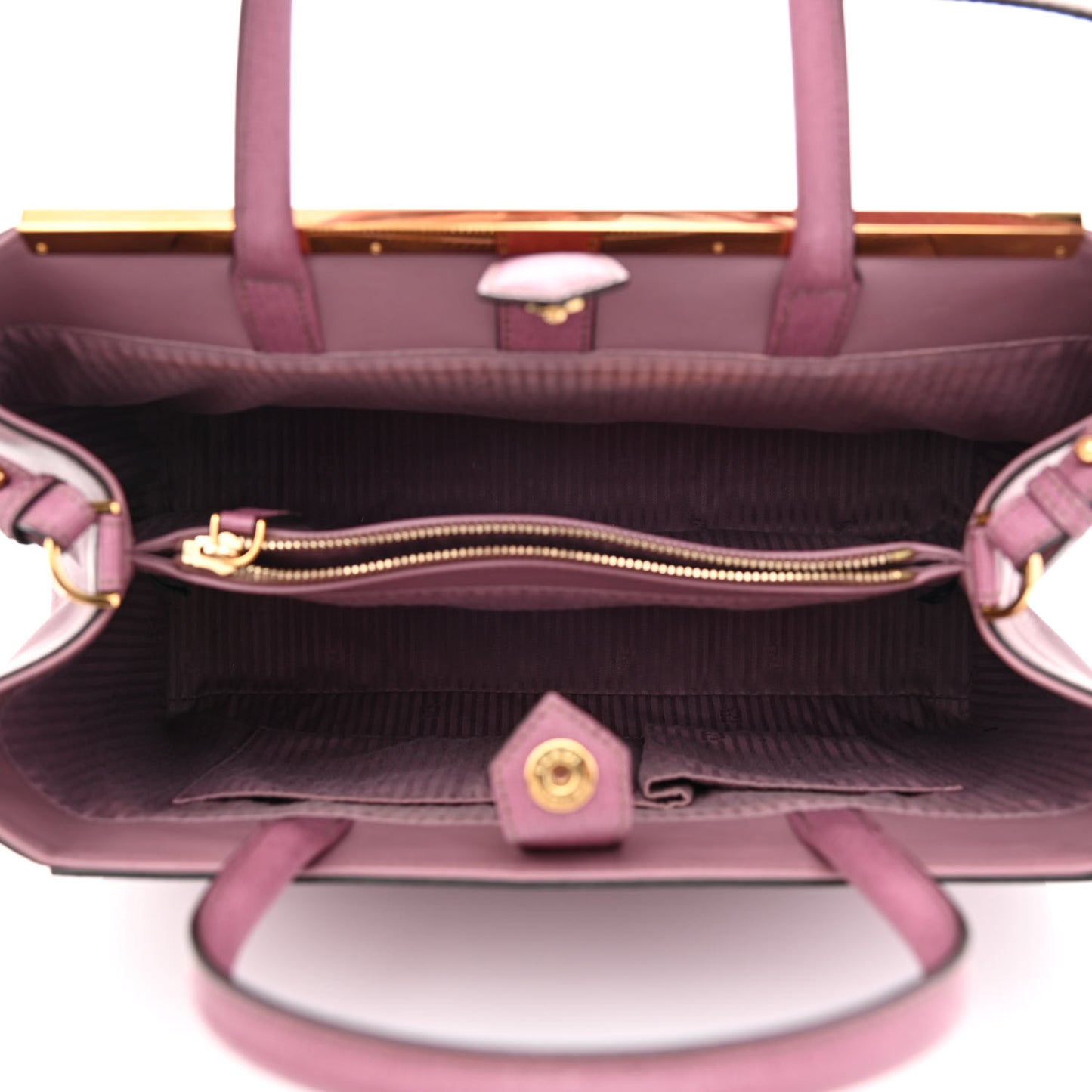 Vitello Elite Flamingo Regular 2Jours Tote Lilla Glicine