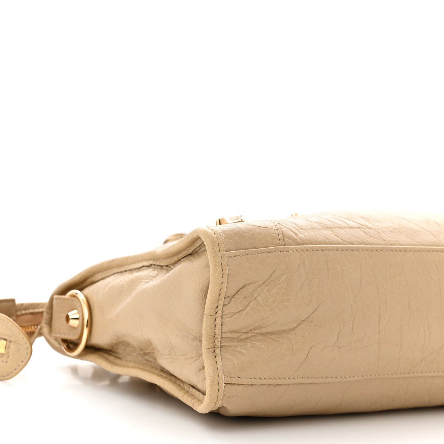 Agneau Classic Gold Hardware S City Beige Sable