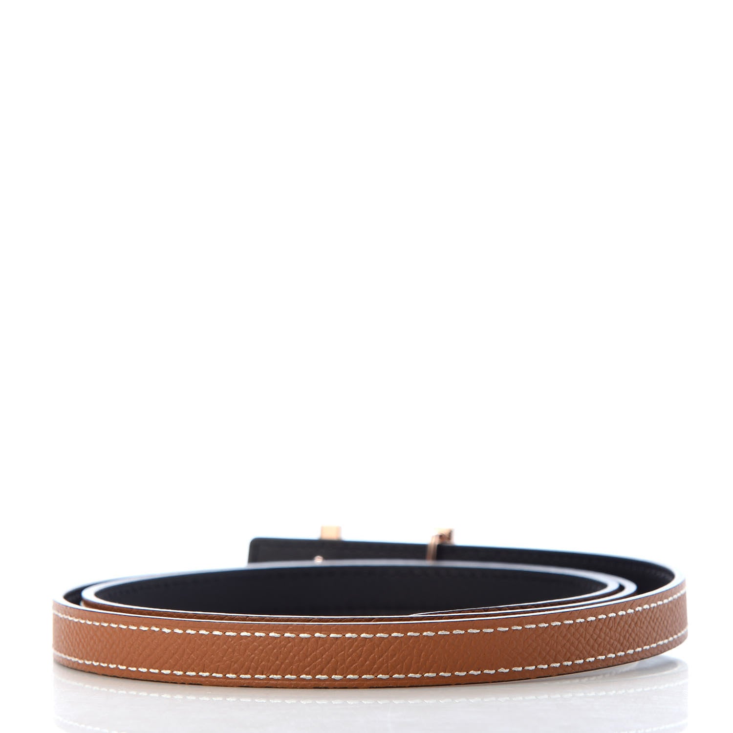 Hermes Swift Epsom 13mm Focus Belt 85 Black Gold 2 of 6