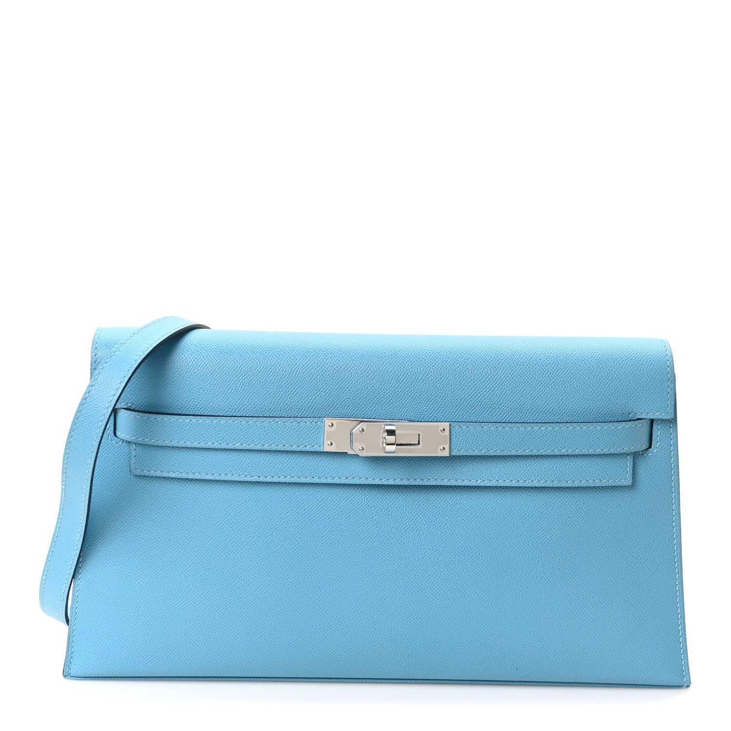 ゆうちゃん　HERMES エールライン Hermes Madame Calfskin Kelly Elan Bleu du Nord 1891194 – FASHIONPHILE
