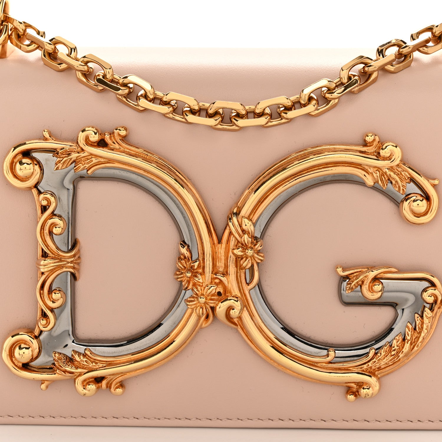 Dolce & Gabbana Nappa DG Girls Phone Shoulder Bag Cipria 7 of 10