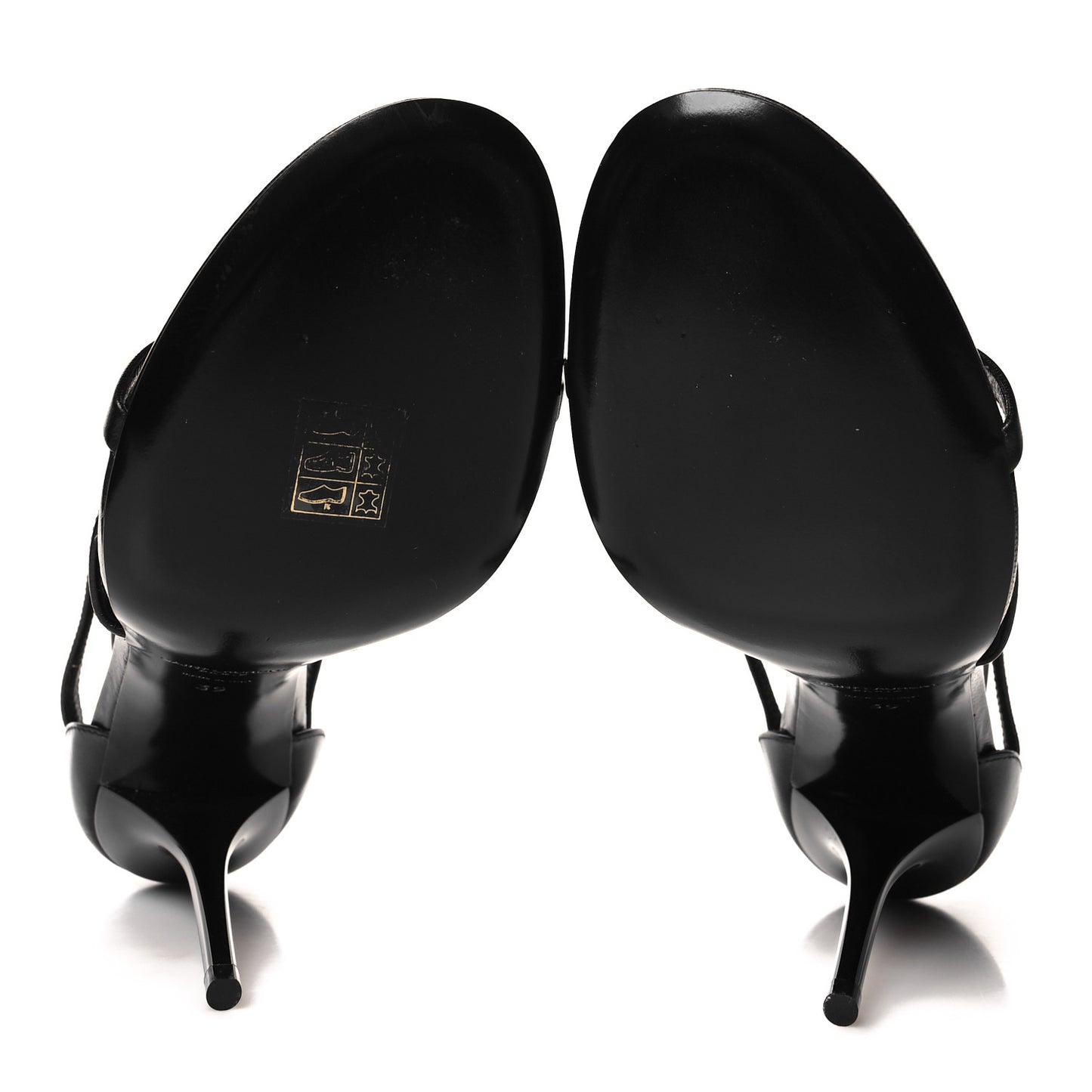 Calfskin Cassandra 100 Sandals 39 Black