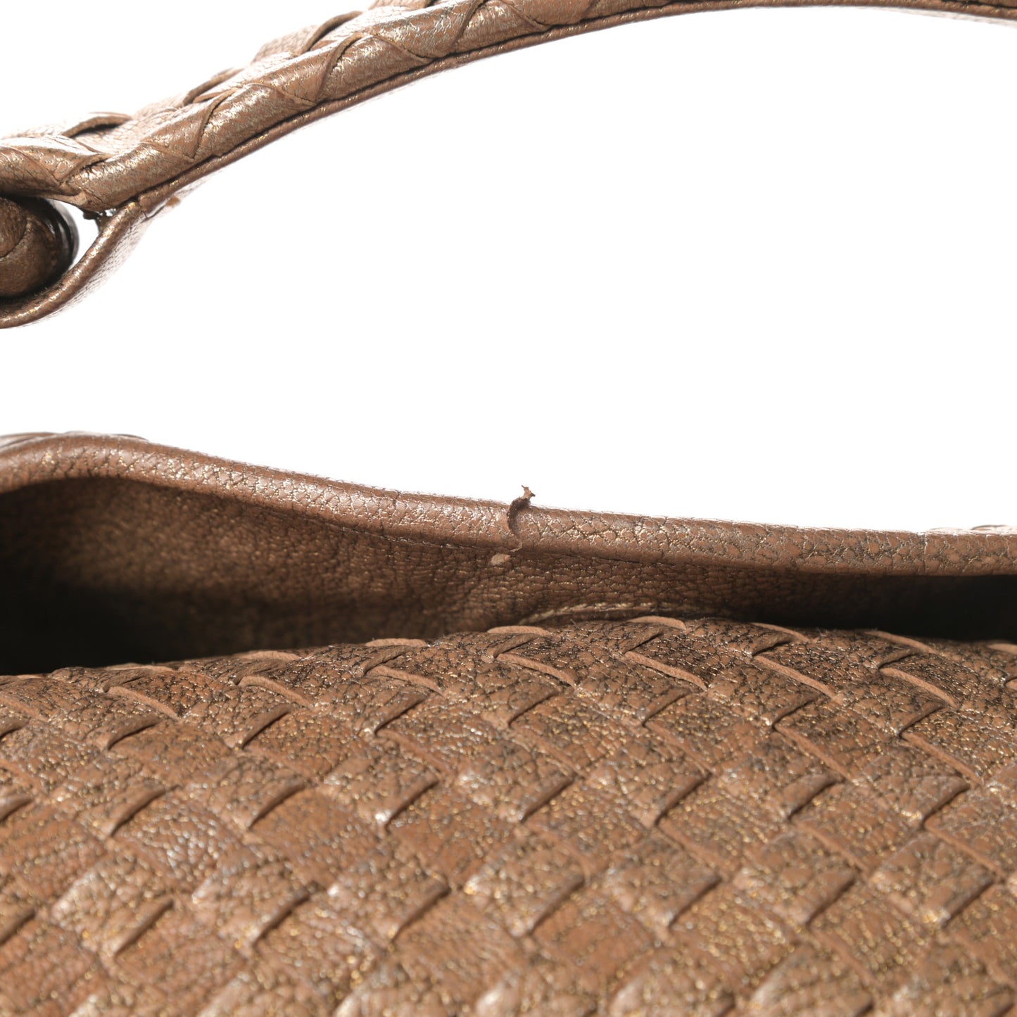 Chevre Intrecciato Sloane Hobo Ottone