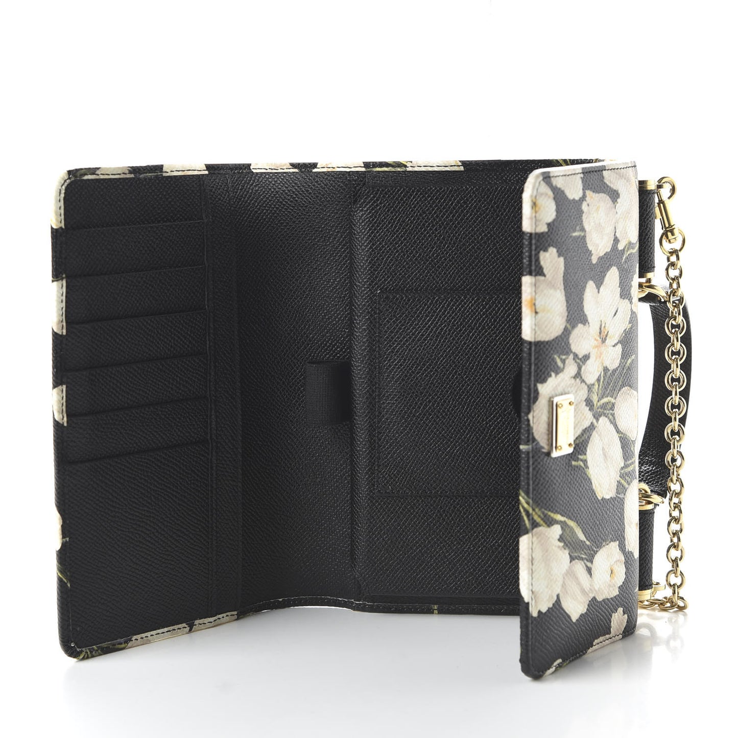 Dauphine Tulip Print Mini Von Bag Black