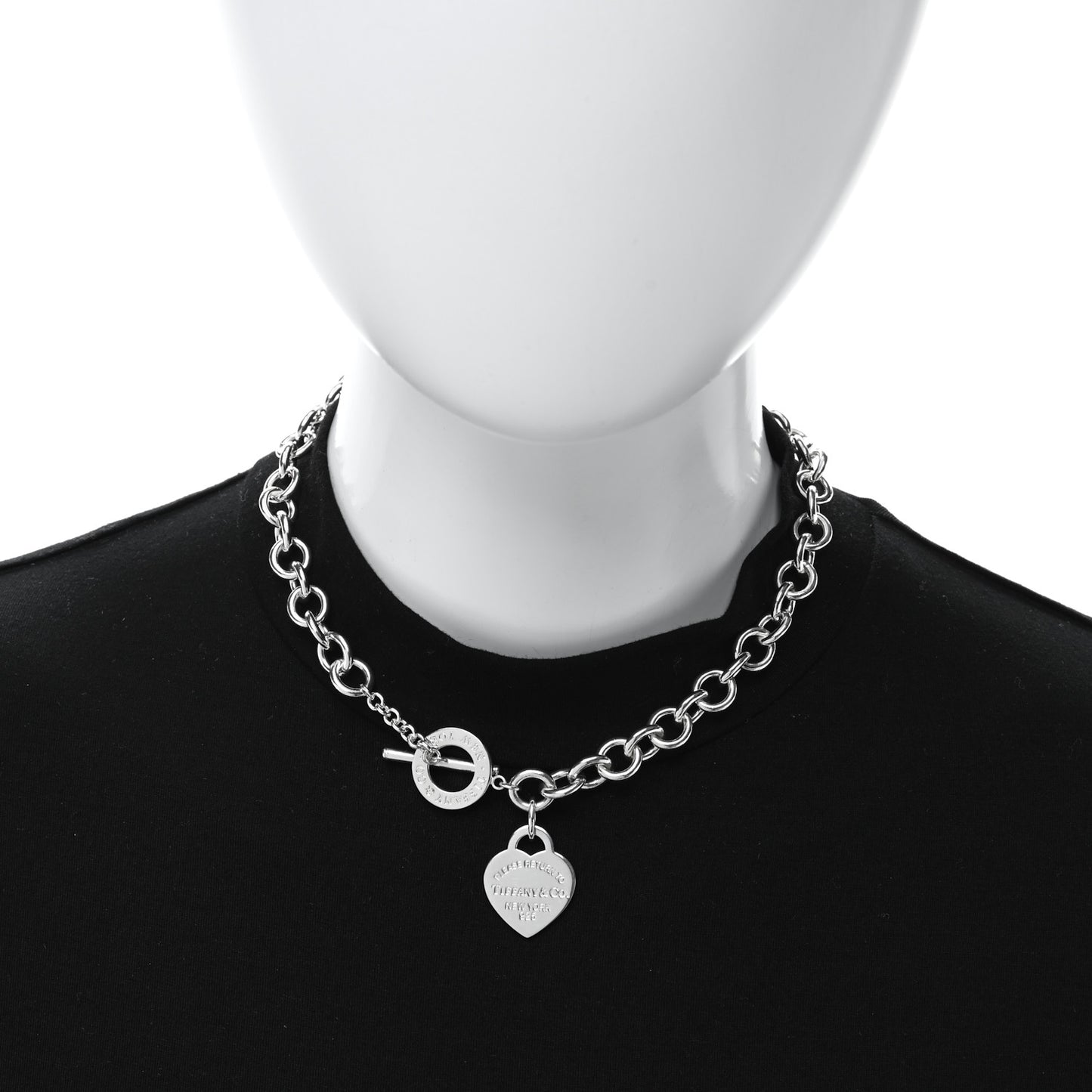 Sterling Silver Return to Tiffany Heart Tag Toggle Necklace