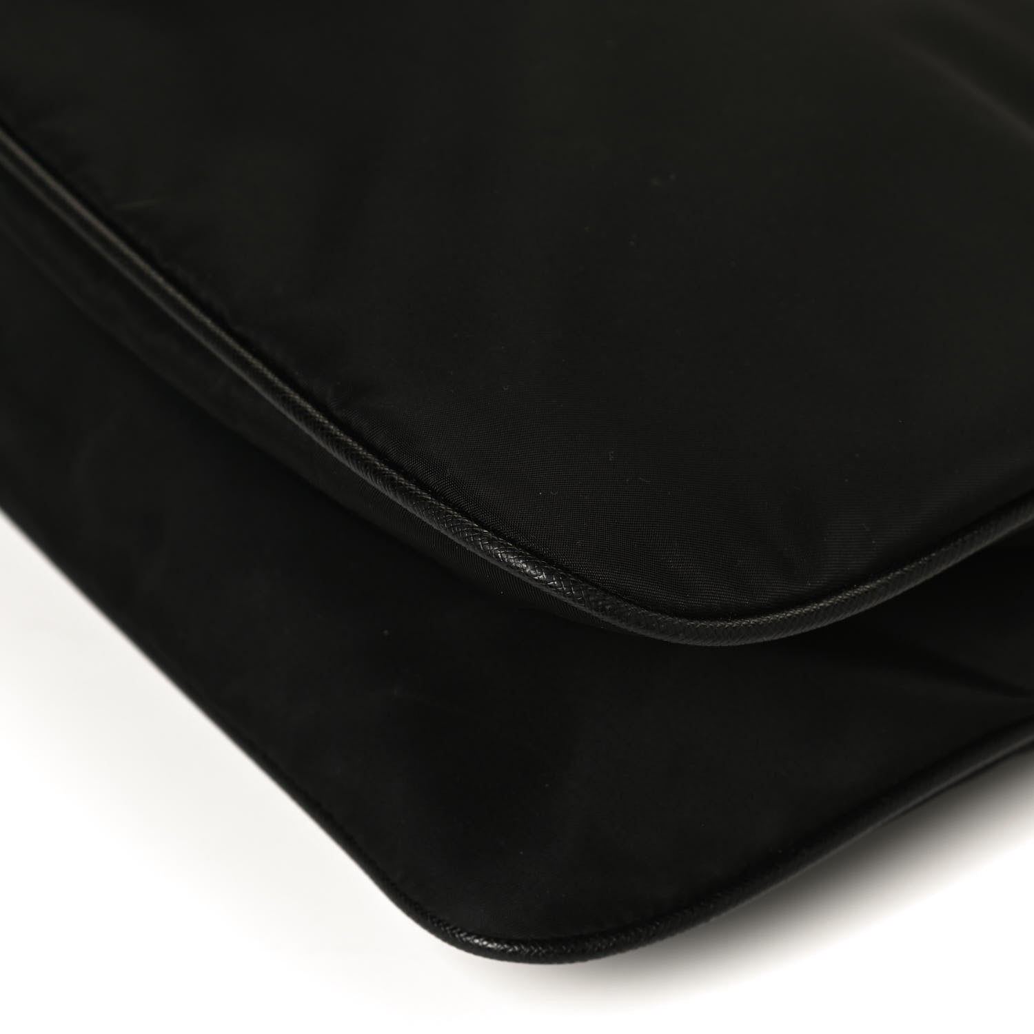 Prada Nylon Vela Flat Messenger Bag Black 11 of 12