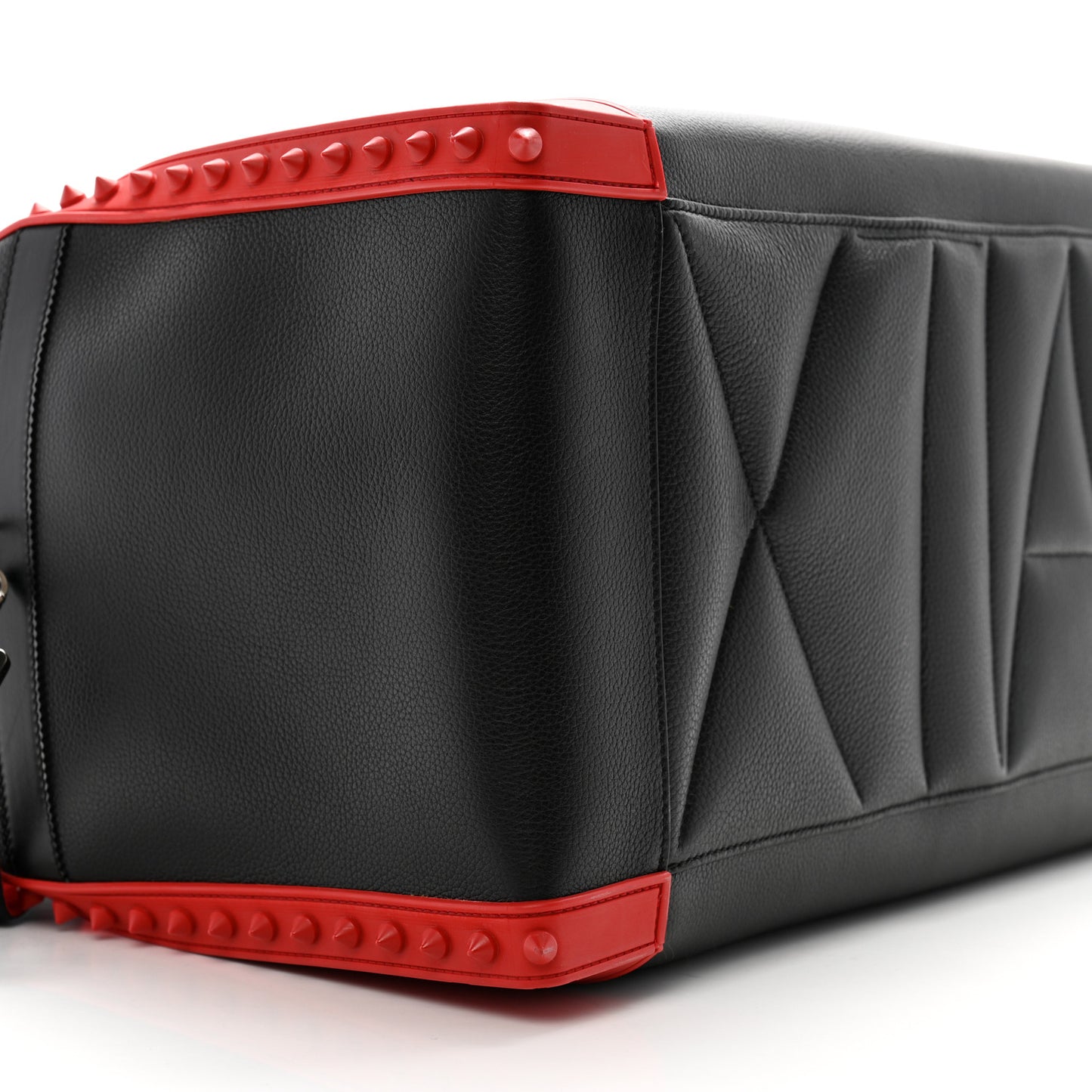 Calfskin Sneakender Studded Duffle Bag Black