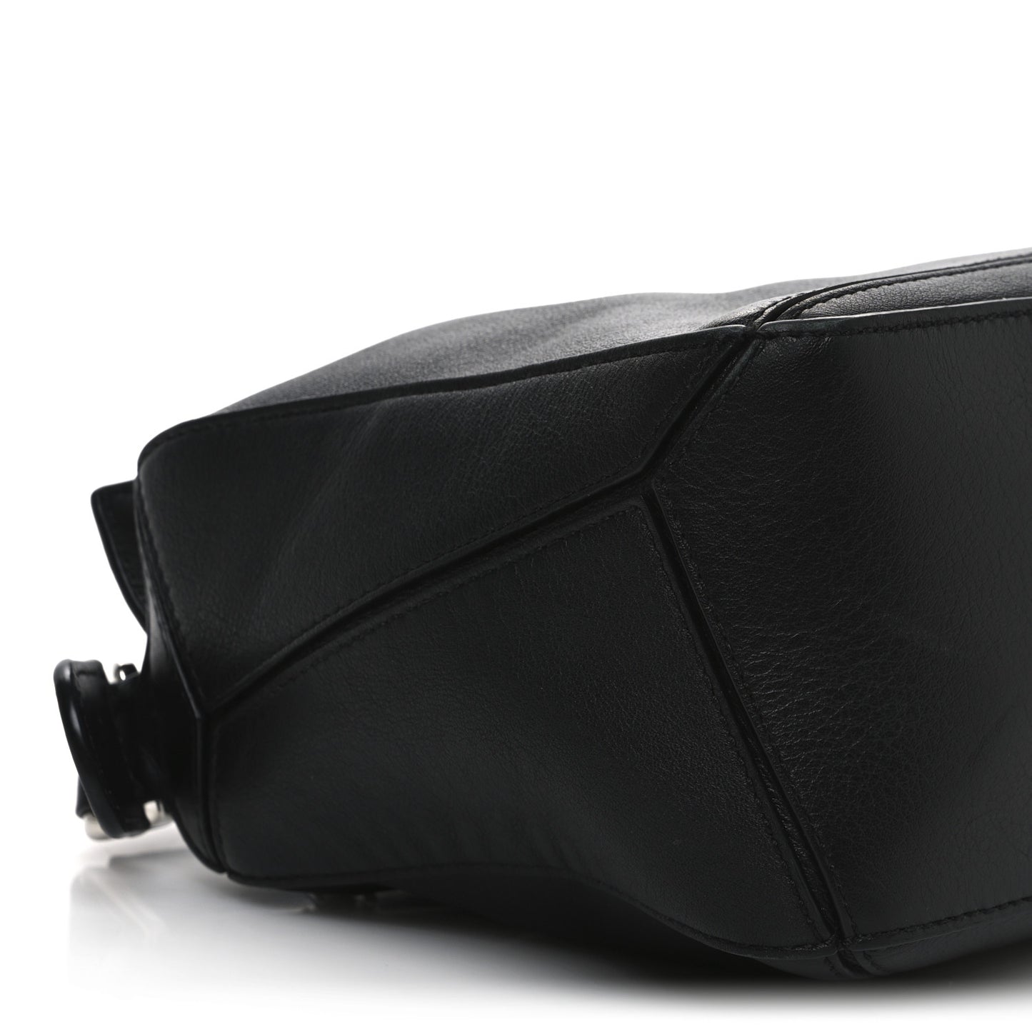 Calfskin Small Puzzle Bag Black