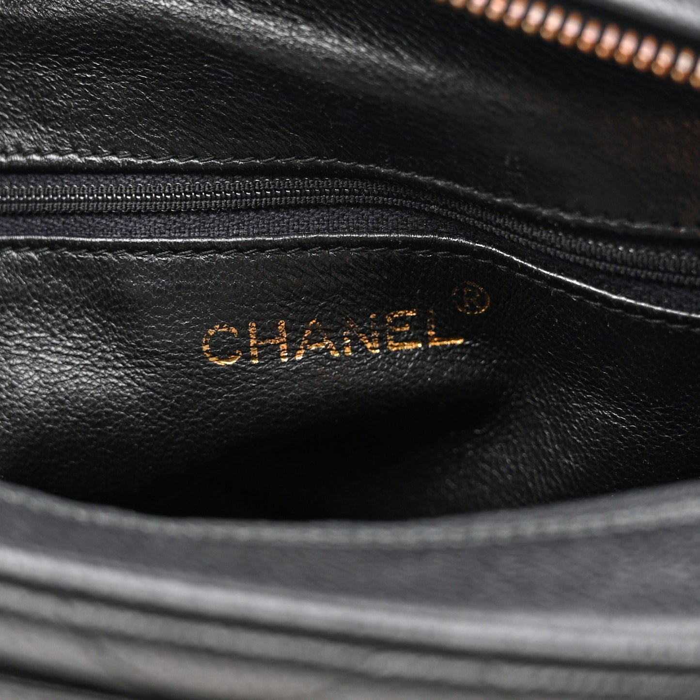 Caviar Quilted Camera Case Black