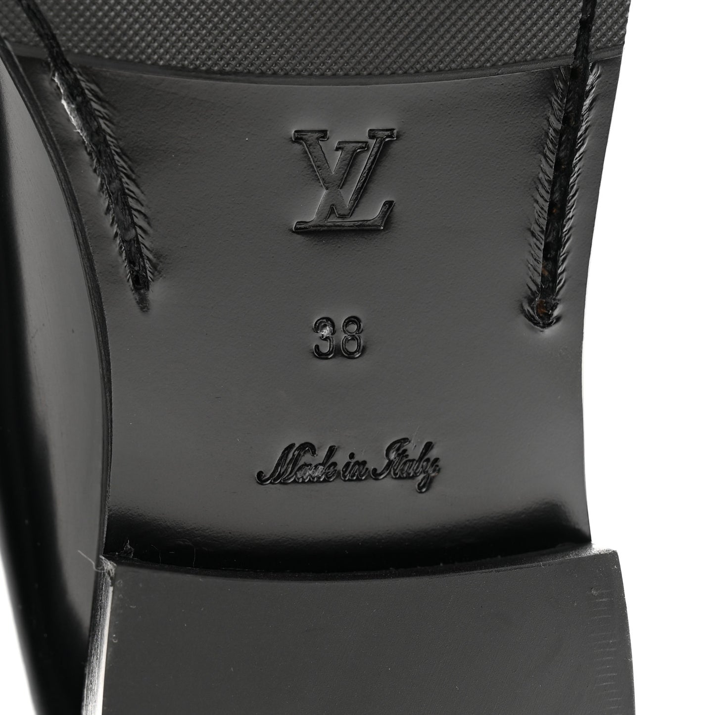 Glazed Calfskin Chess Flat Loafer 38