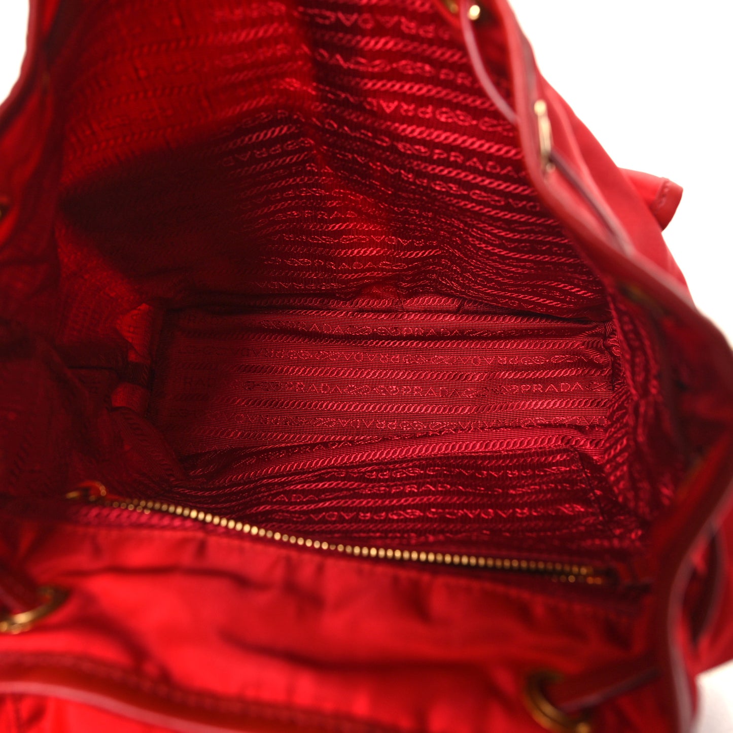 Tessuto Nylon Small Backpack Rosso