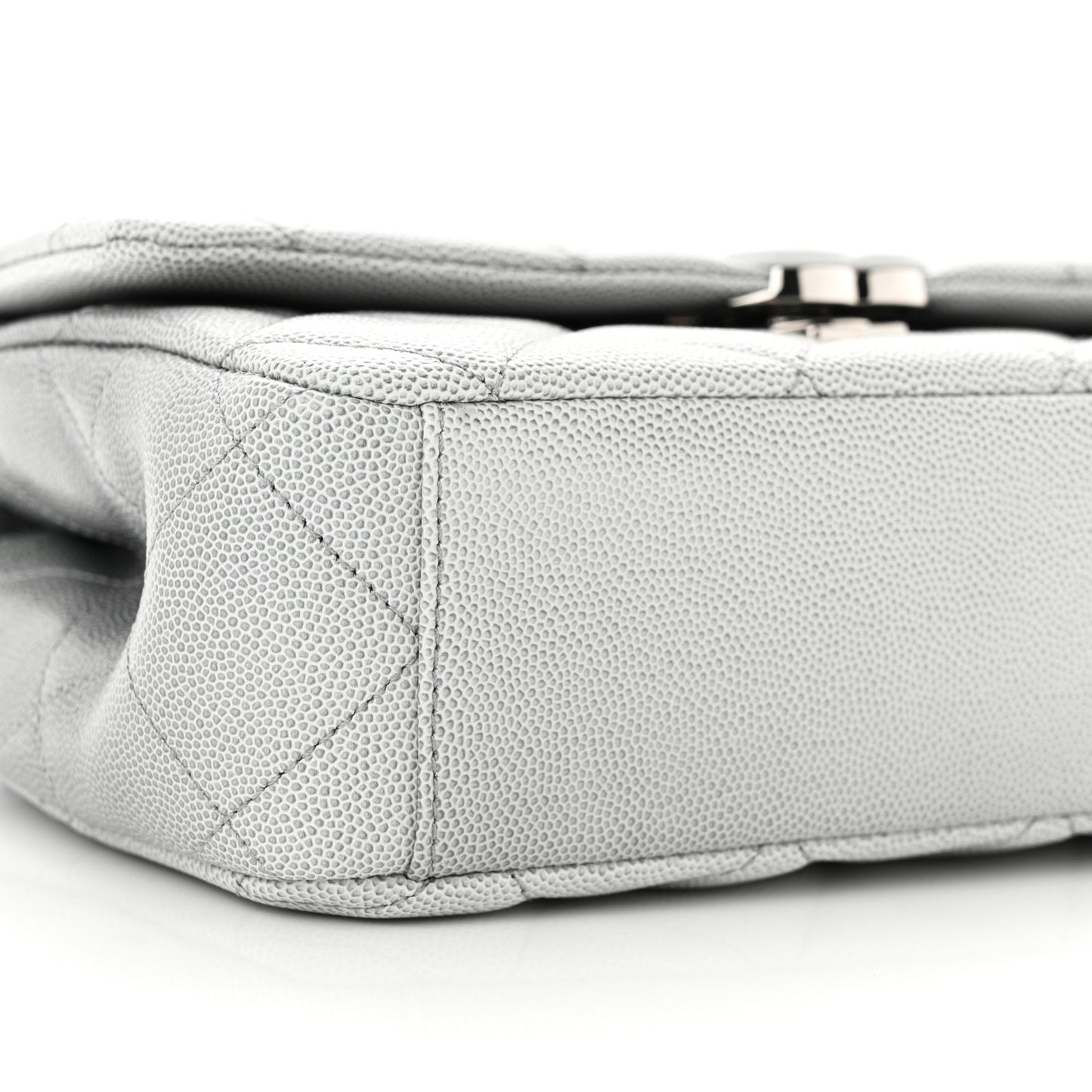 Shaded Caviar Quilted My Everything Flap Dark Grey Light Grey
