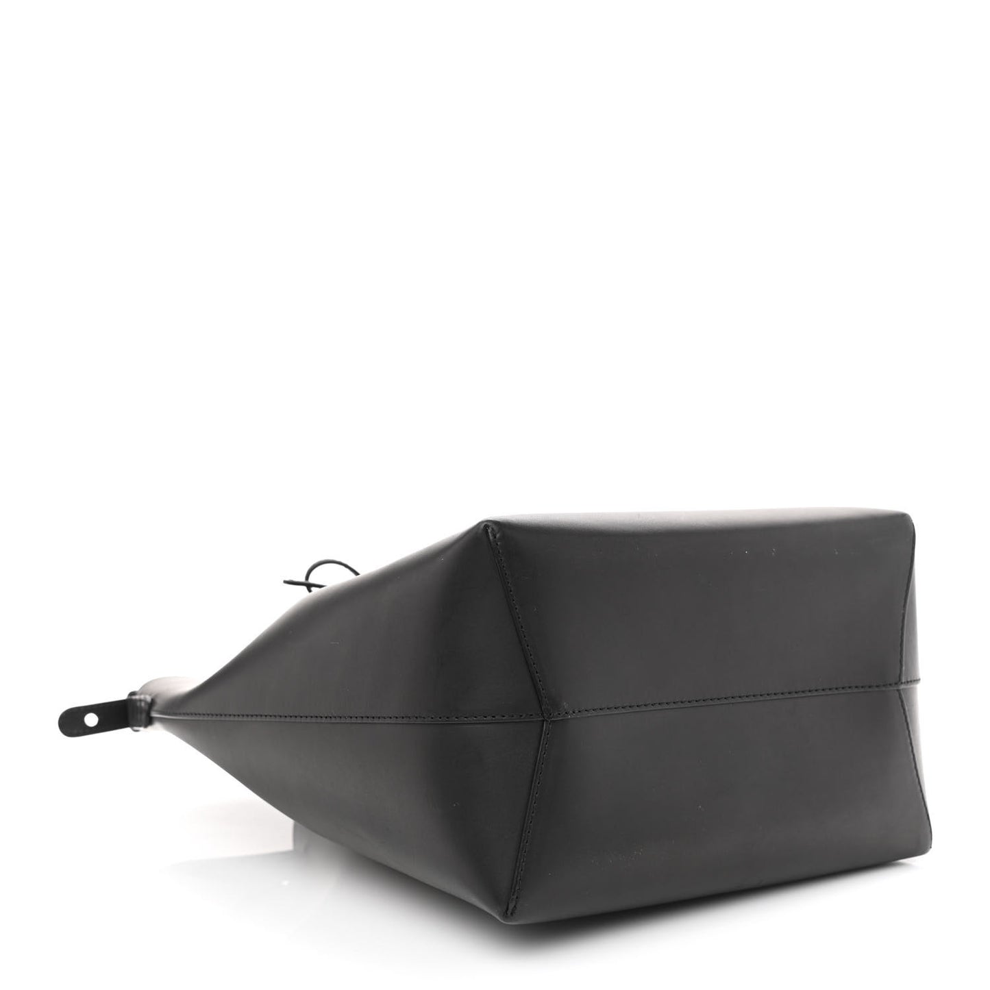Vegetable Tanned Calfskin Bucket Bag Black Ballerina