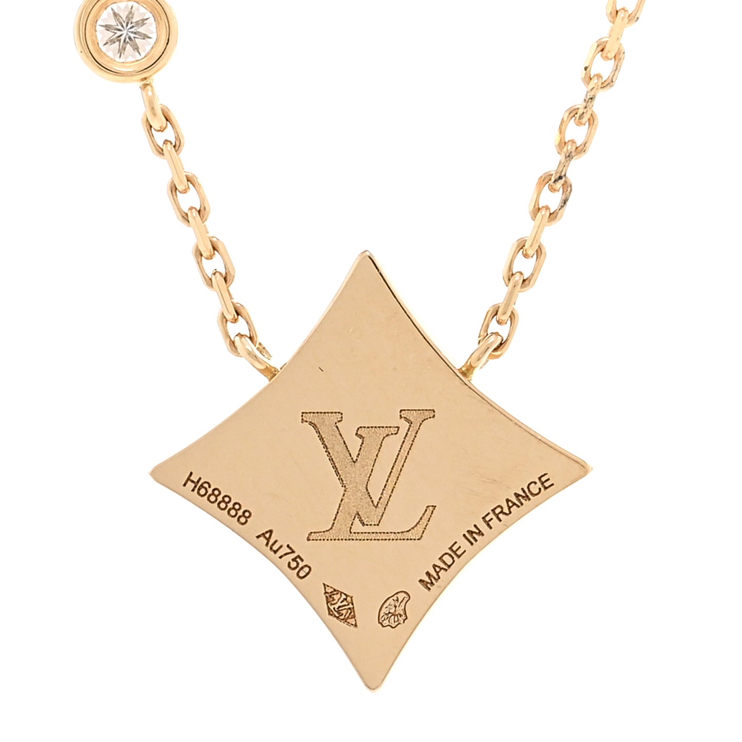 18K Yellow Gold Diamond Black Onyx Color Blossom BB Star Pendant Necklace