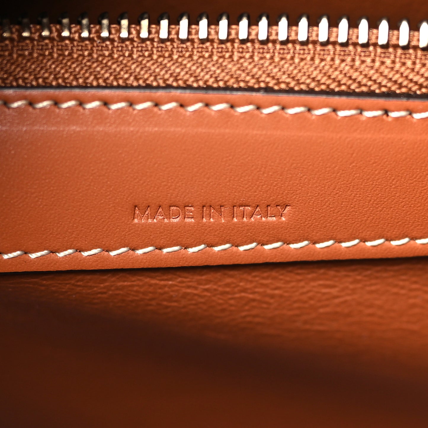 Textile Smooth Calfskin Micro Luggage Navy Tan