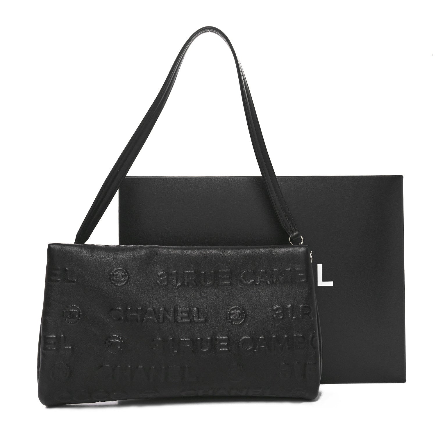 Chanel Lambskin Rue Cambon Wristlet Black 11 of 11