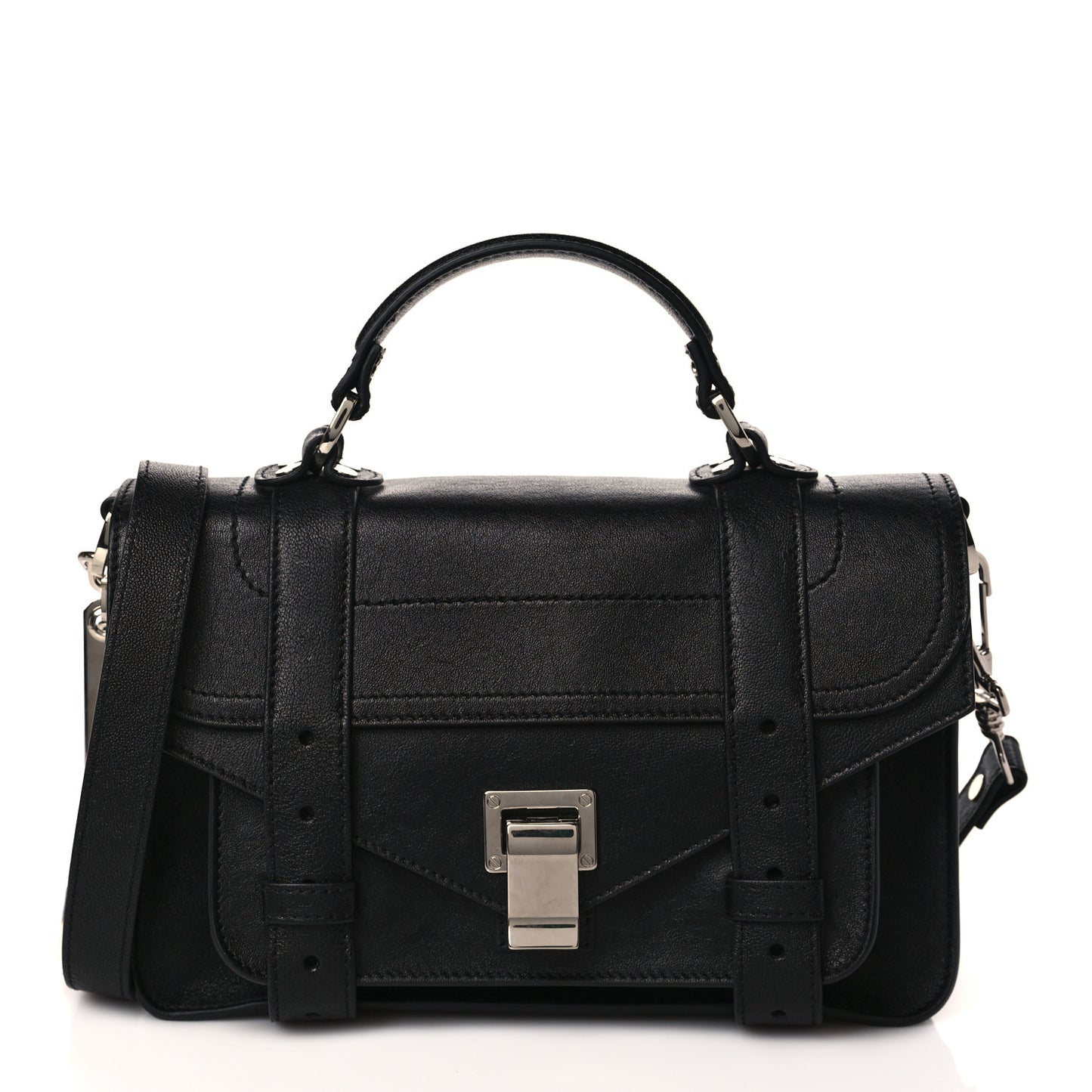 Lambskin Tiny PS1 Satchel Black