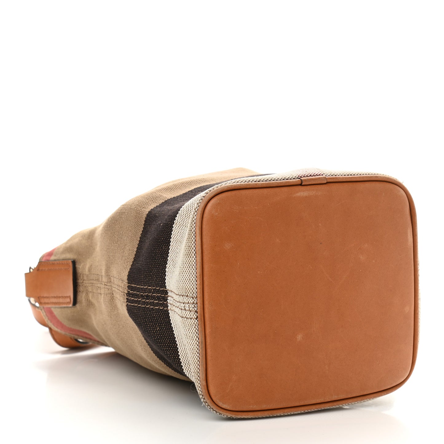 Canvas Mega Check Mini Ashby Tassel Crossbody Saddle Brown
