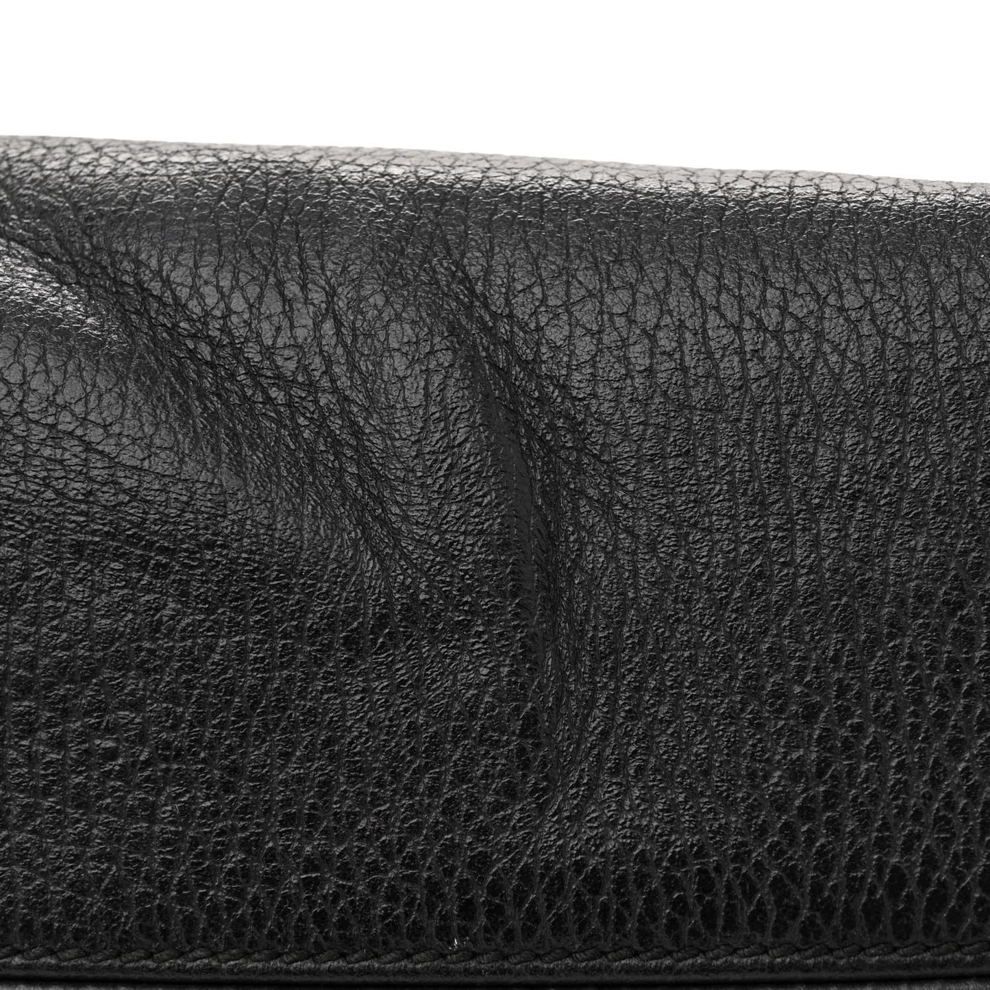 Pebbled Calfskin Small Swing Tote Black