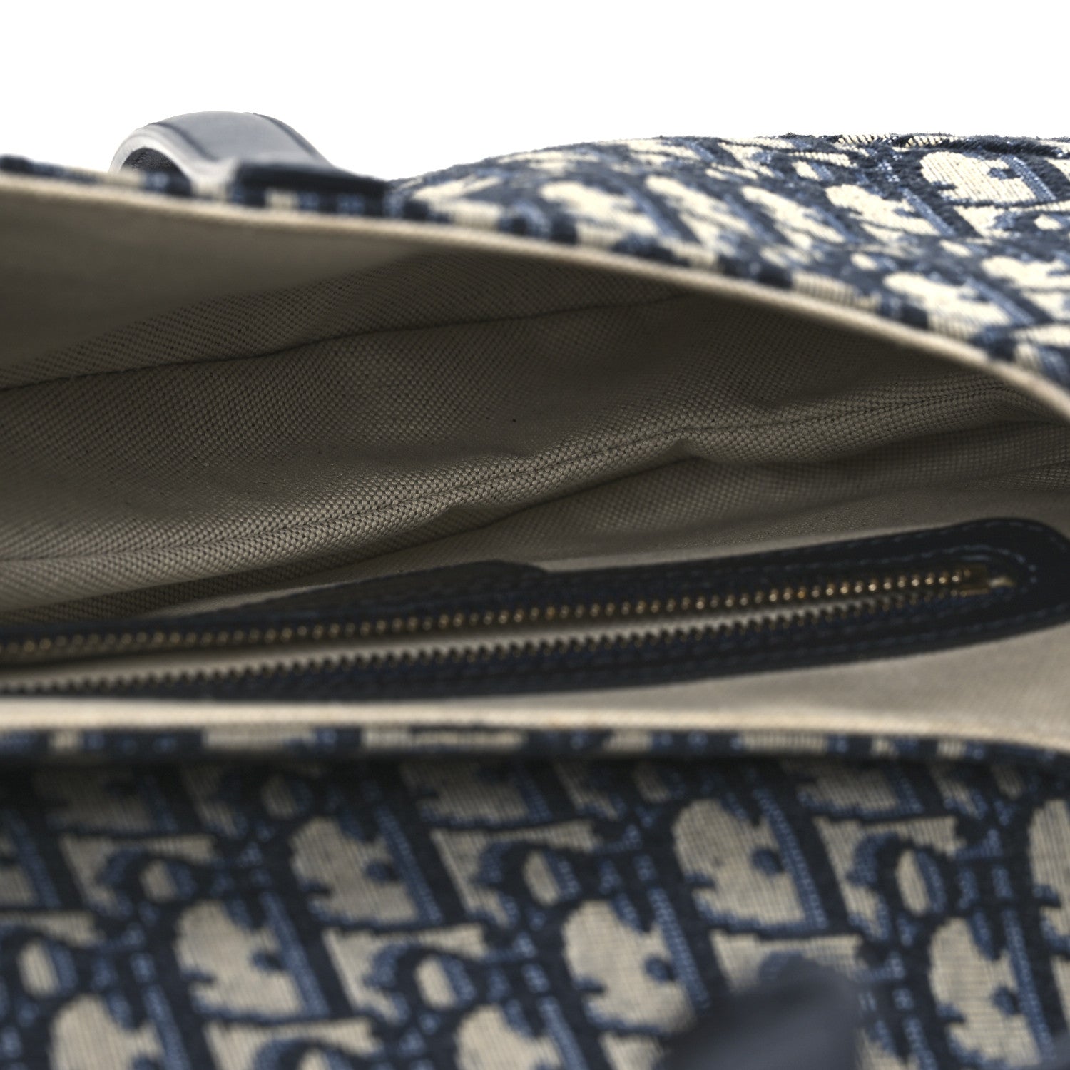 Christian Dior Oblique Saddle Bag Blue 5 of 11