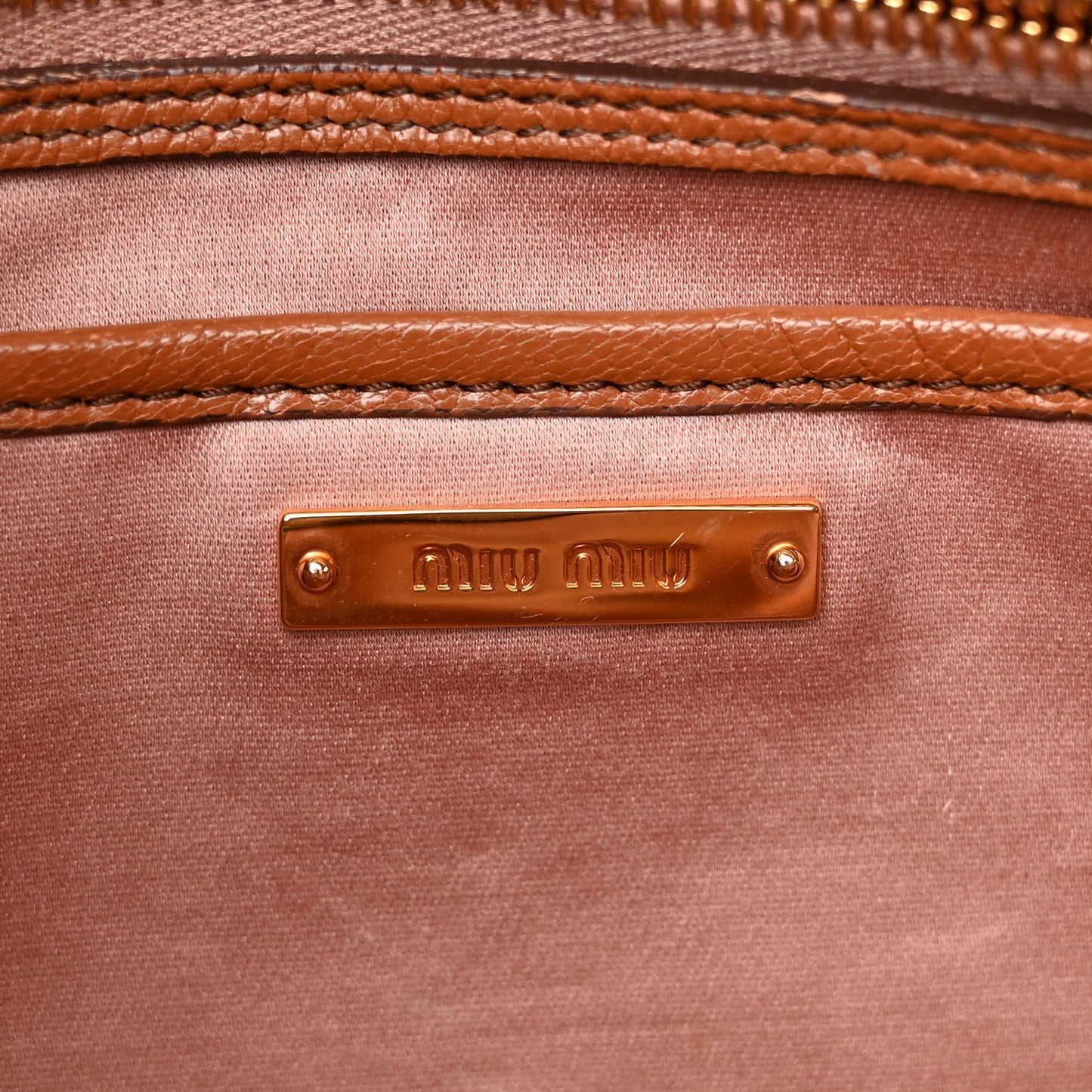 Goatskin Madras Shoulder Bag Cuoio