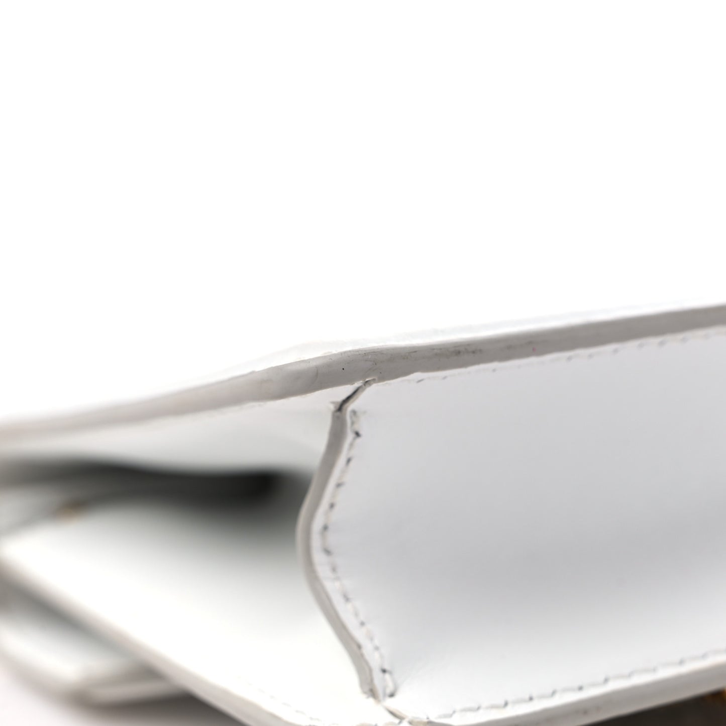 Smooth Calfskin Small Devotion Envelope Top Handle Bag White