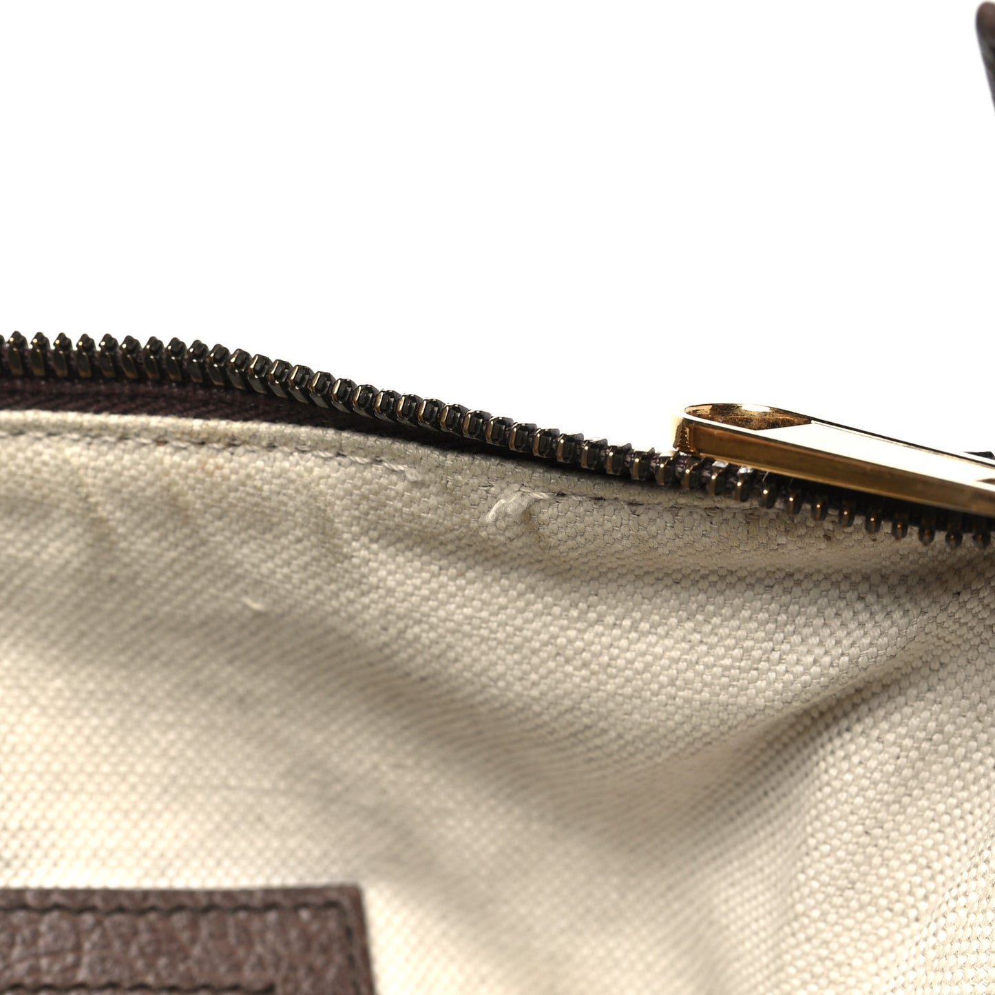 GG Supreme Monogram Web Small Ophidia Half Moon Hobo Brown