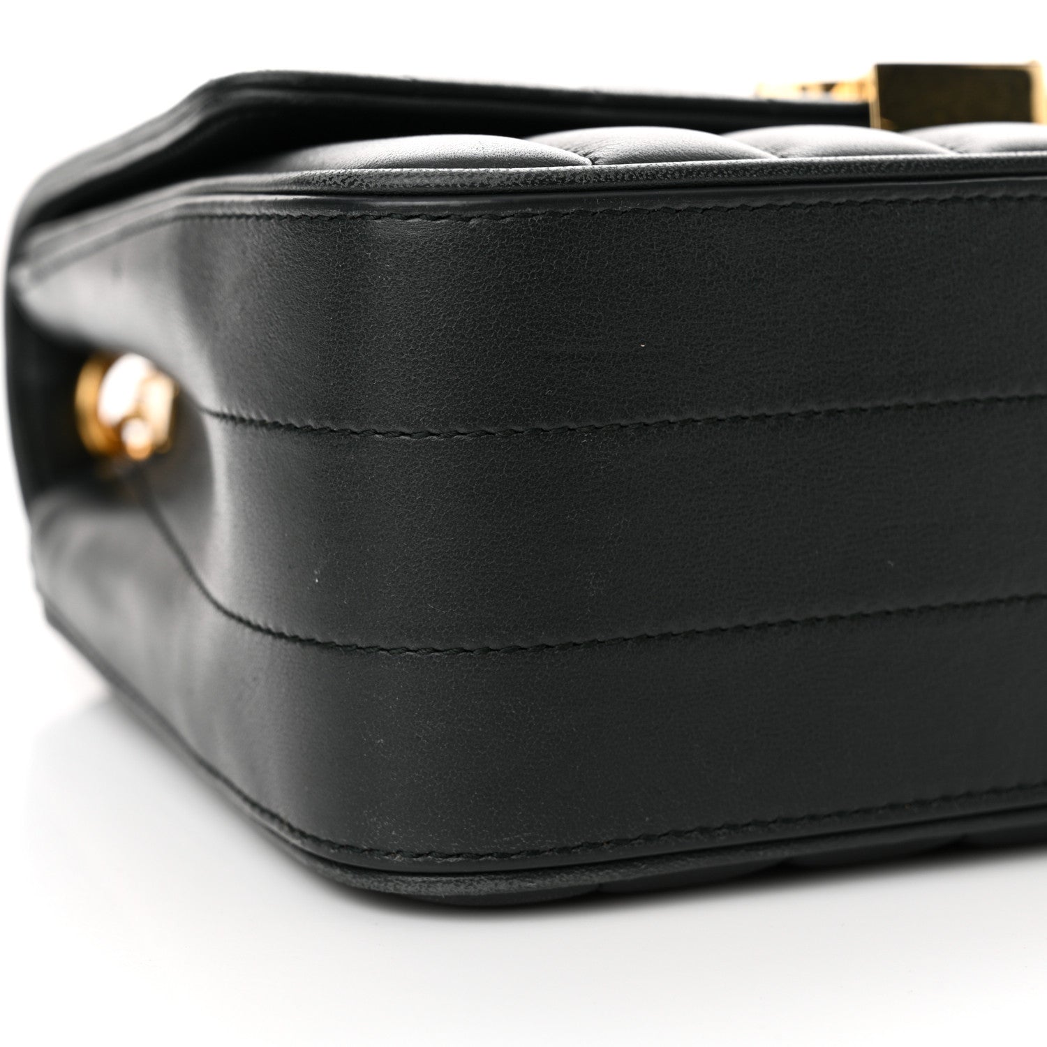 Saint Laurent Lambskin Matelasse Monogram Medium Vicky Chain Bag Algae 9 of 16