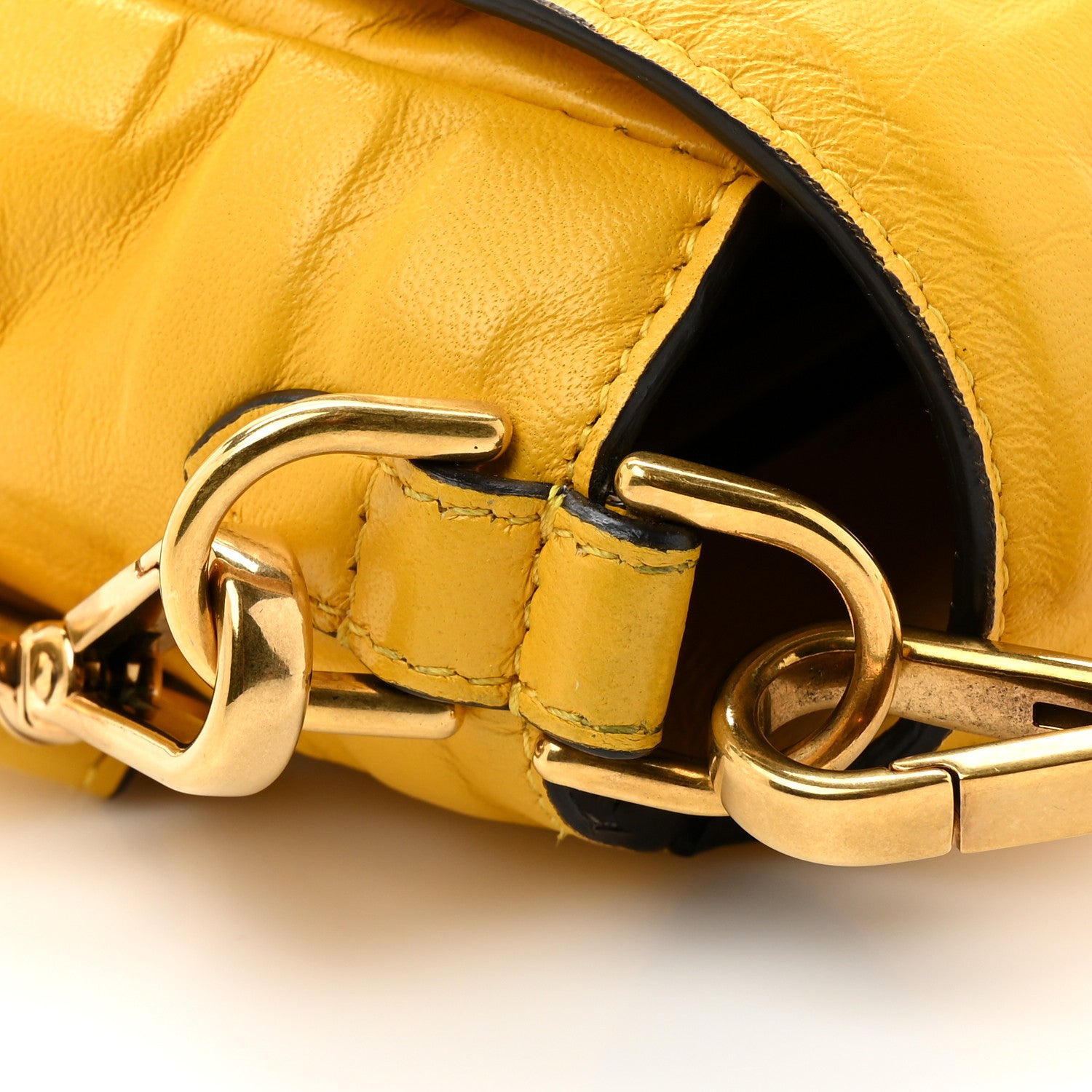 Fendi Nappa FF 1974 Embossed Baguette Mimosa 15 of 15