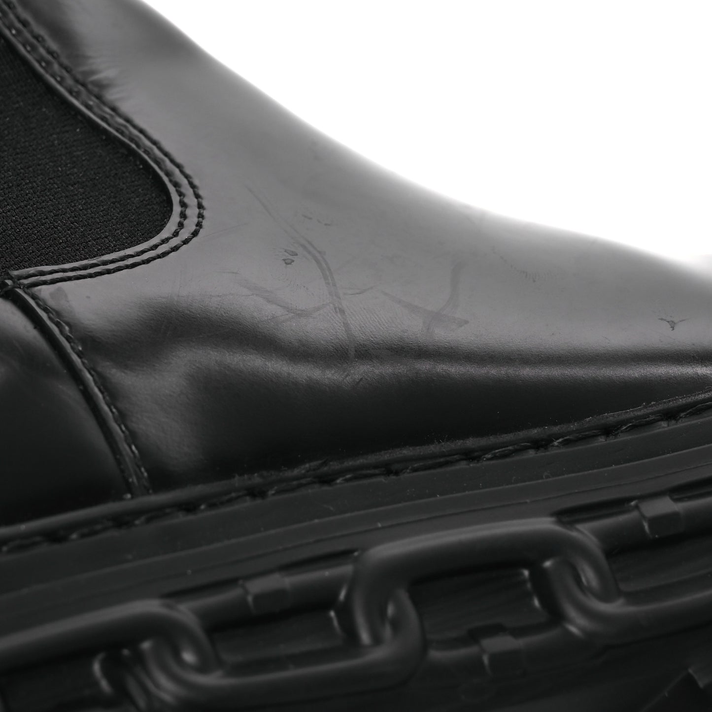 Calfskin Record Chelsea Boots 37 Black