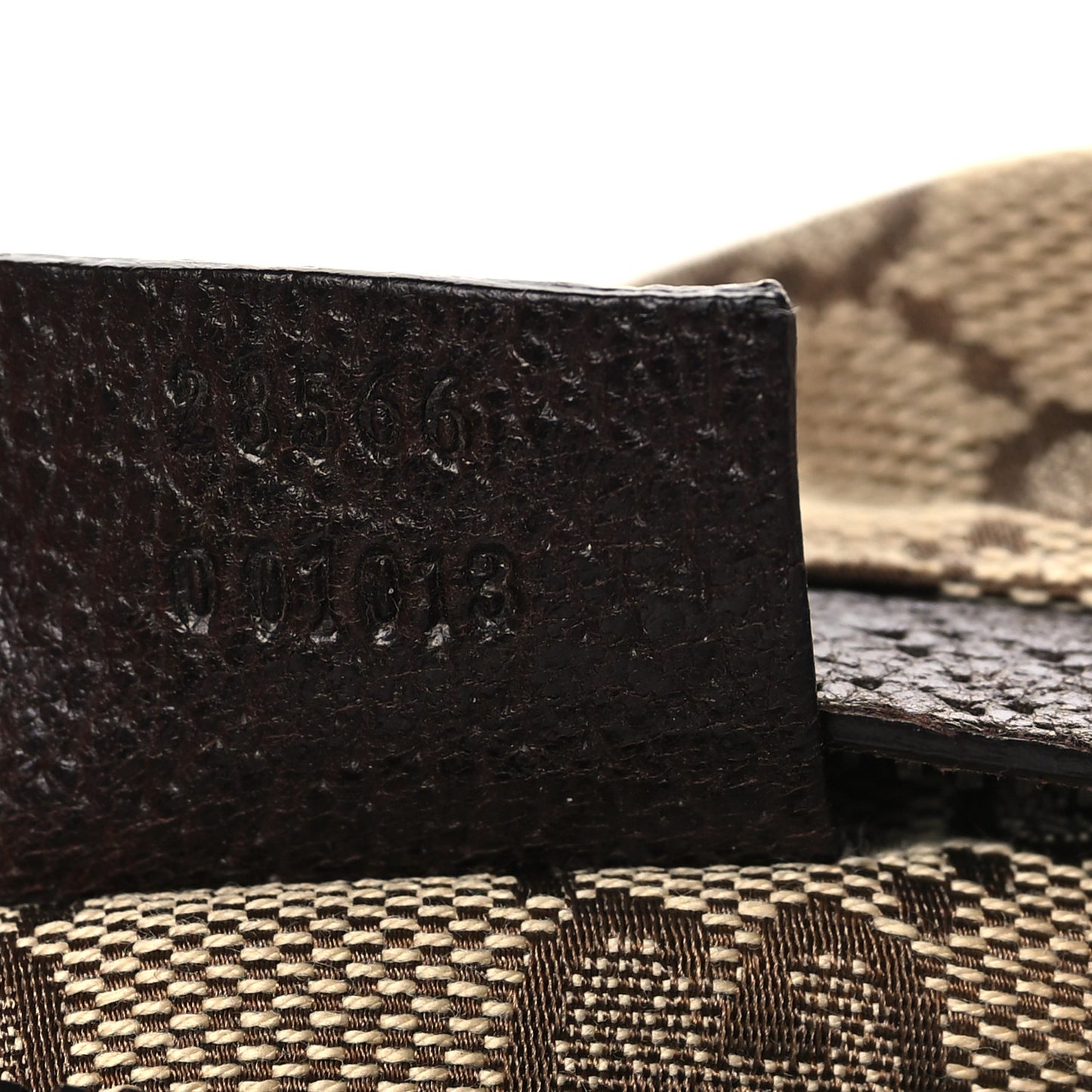 GG Monogram Double Pocket Belt Bag Dark Brown