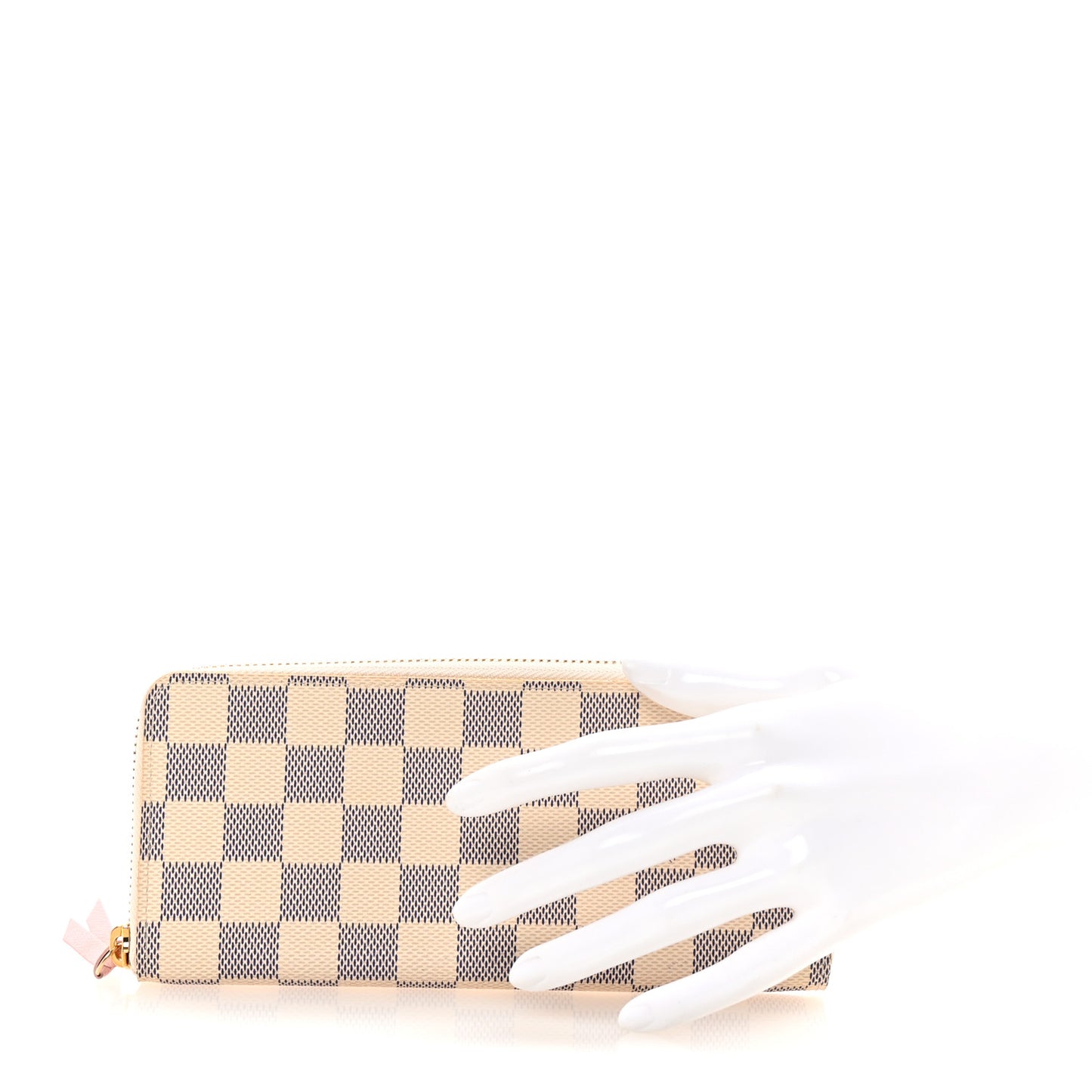 Damier Azur Clemence Wallet Rose Ballerine