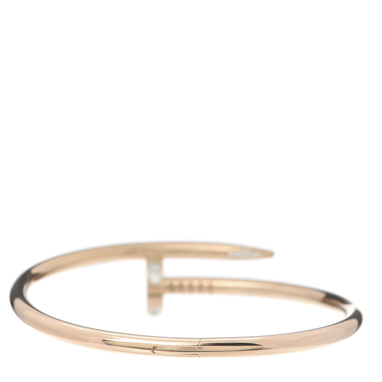 18K Pink Gold Diamond Juste Un Clou Bracelet 16