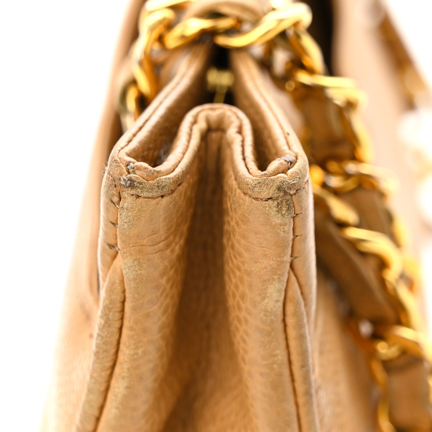 Caviar CC Shoulder Bag Beige