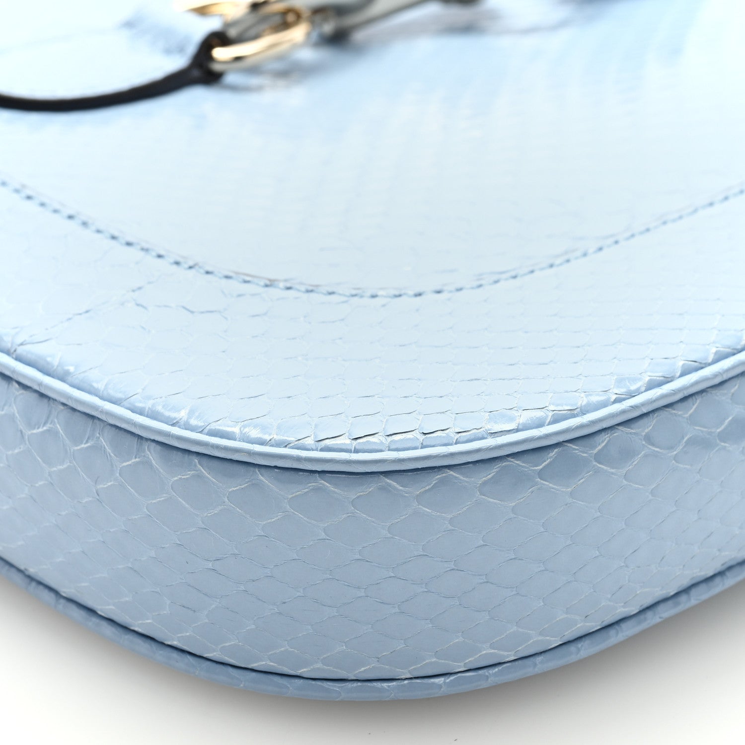 Gucci Snakeskin Web Small Jackie 1961 Hobo Blue 7 of 7