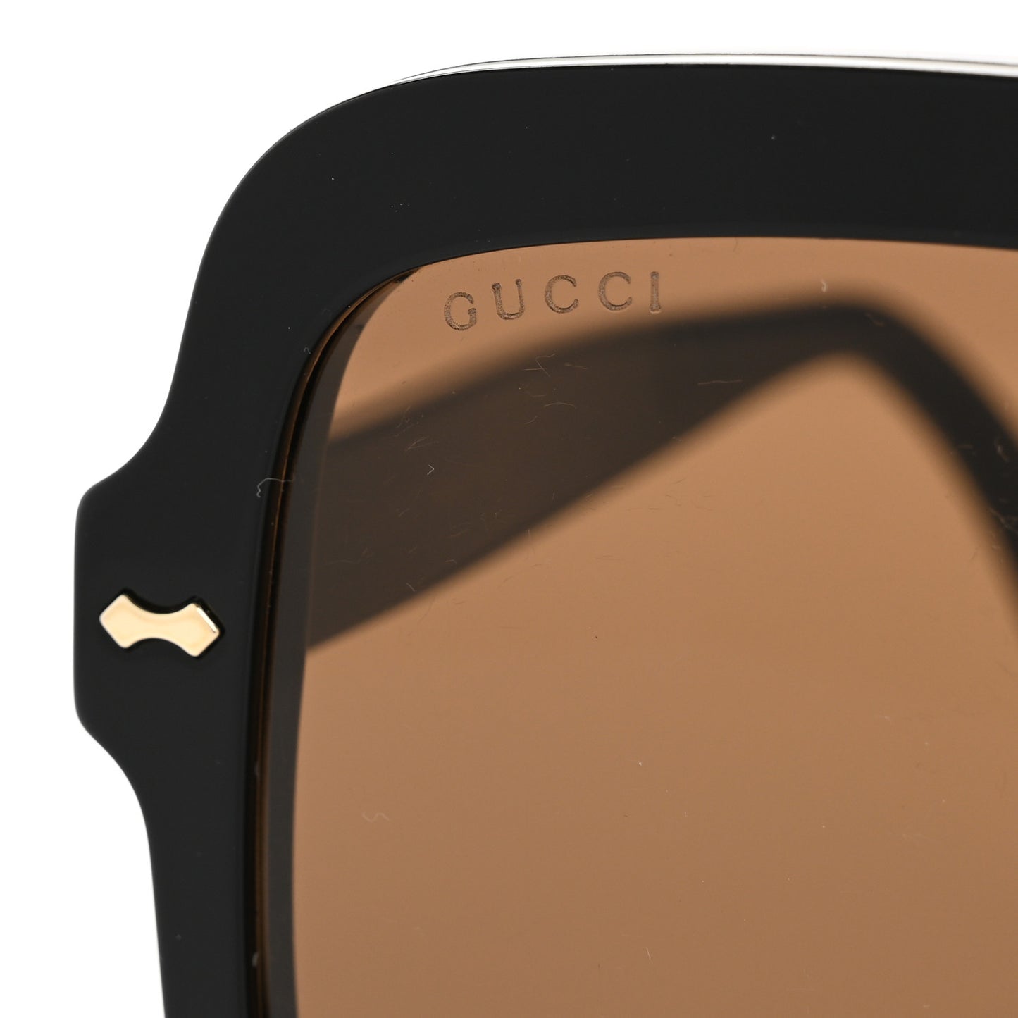 Acetate Round Frame Sunglasses GG1241S Black White