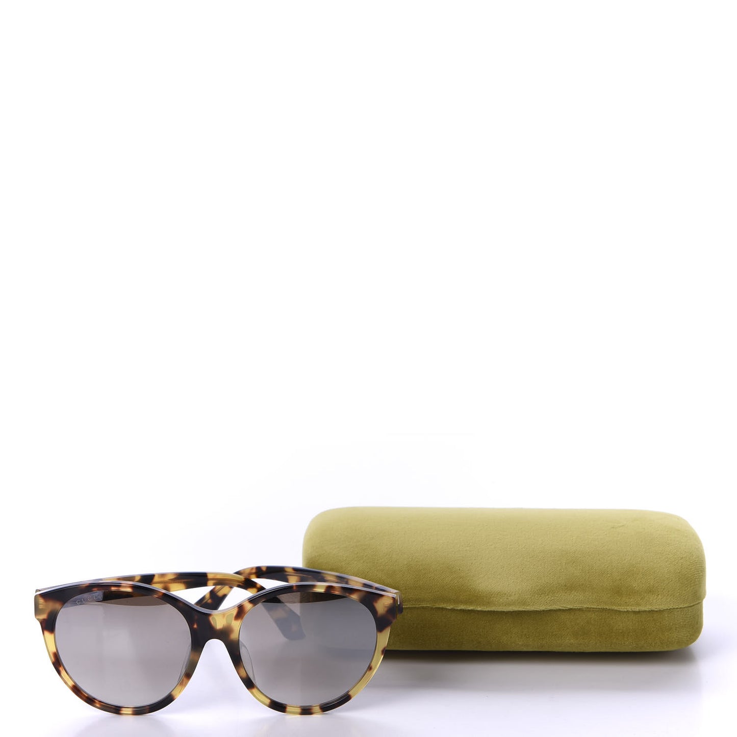 Round Frame Crystal Sunglasses GG 0419S Tortoiseshell