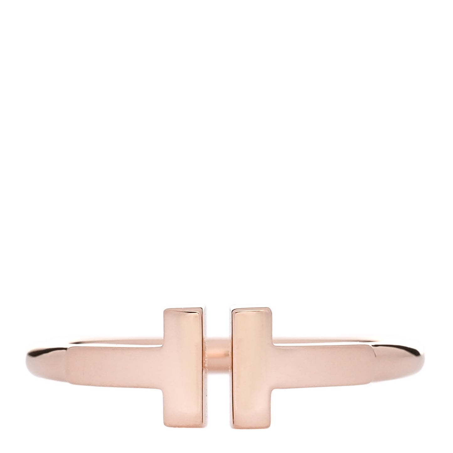 18K Rose Gold T Wire Ring 50 5.5