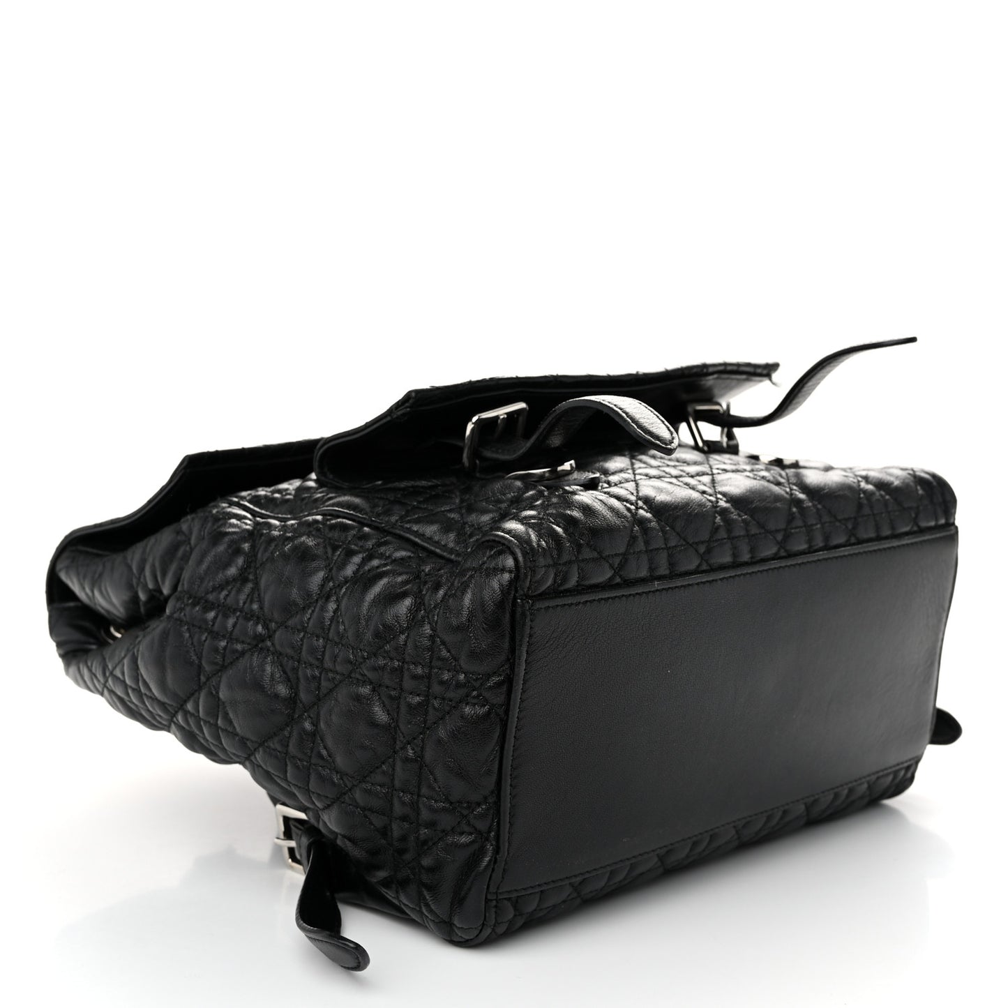 Lambskin Cannage Large Stardust Backpack Black