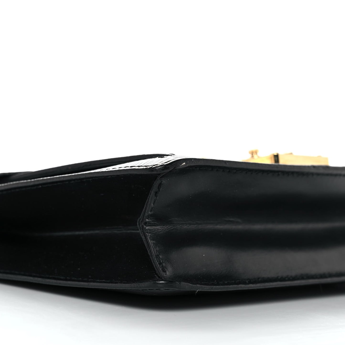 Epi Pochette Sellier Dragonne Clutch Black