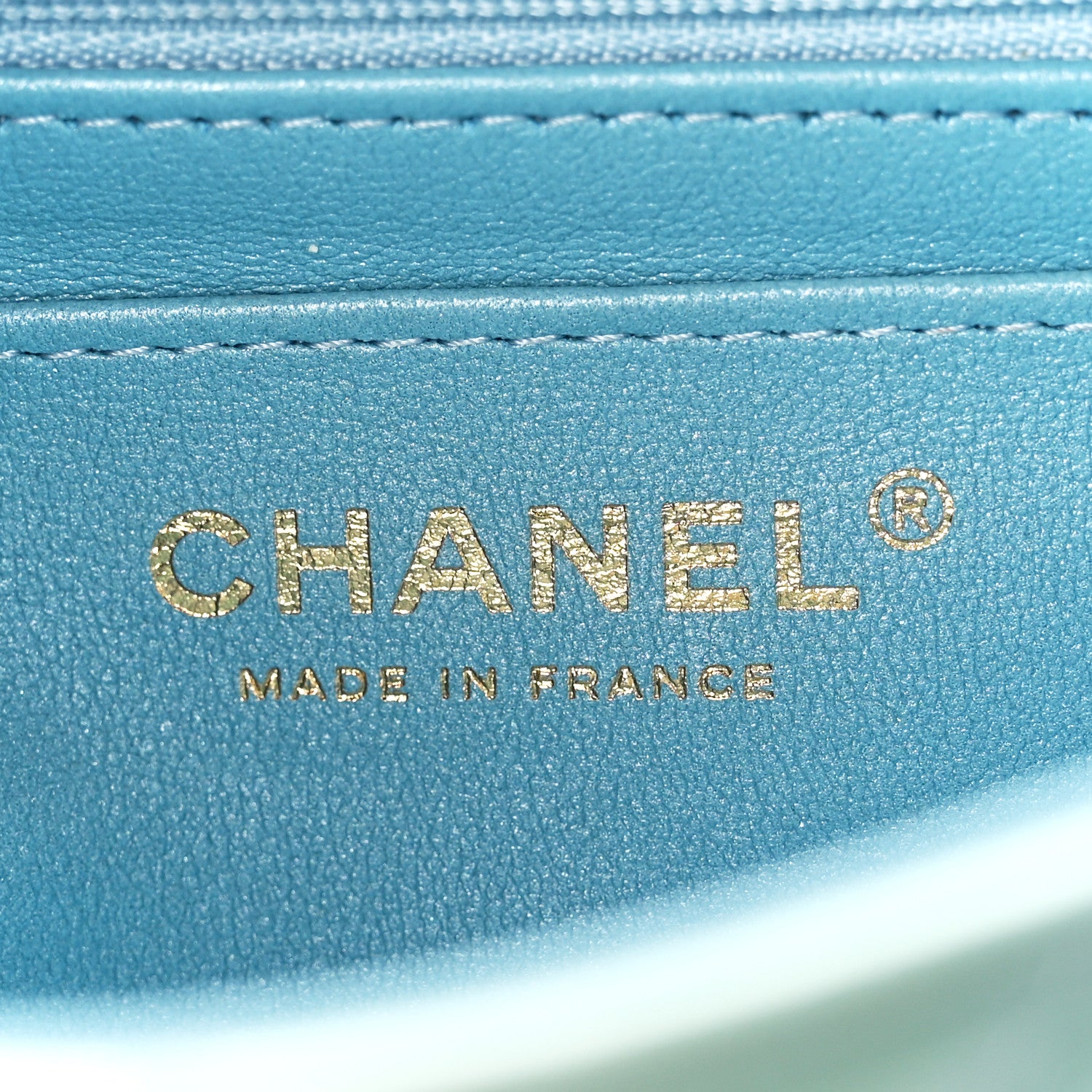 Chanel Lambskin Quilted Tie Dye Ombre Mini Rectangular Flap Blue Multicolor 6 of 14